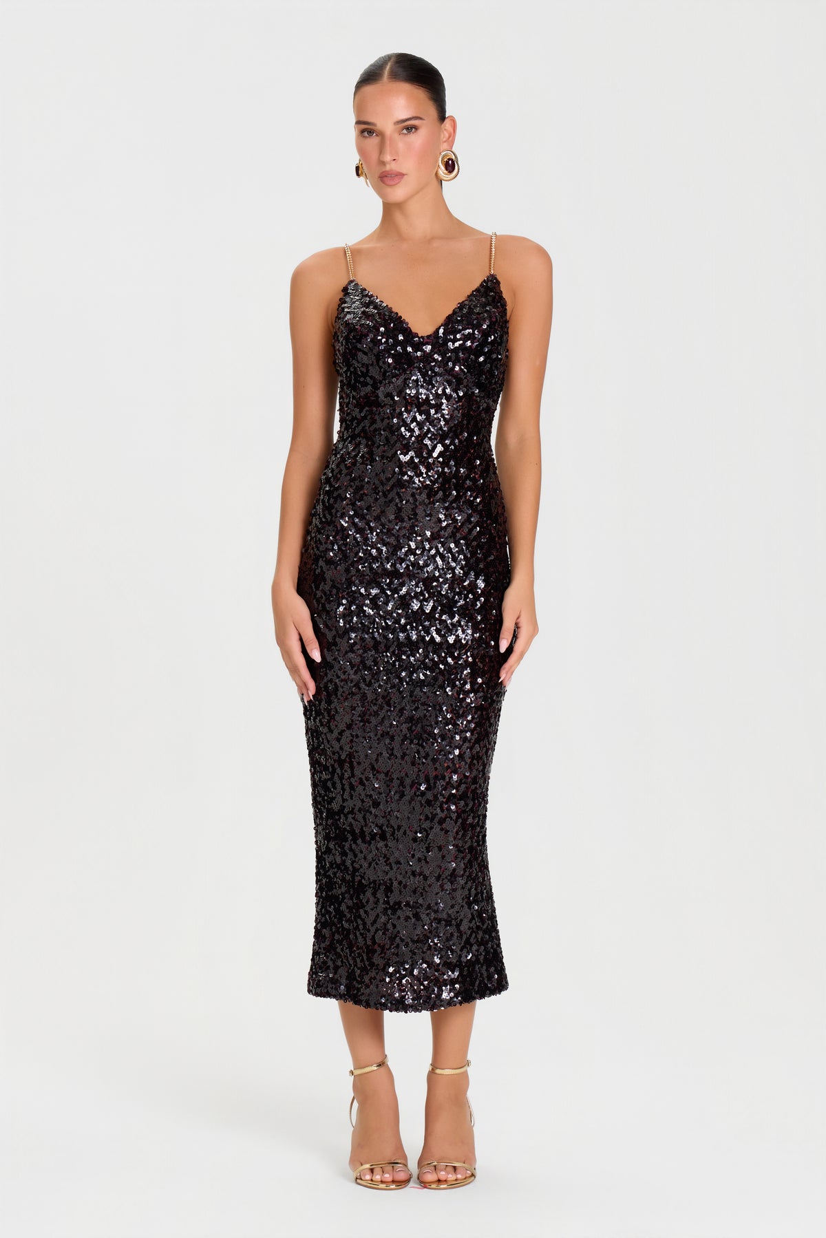 Gina Burgundy Dress