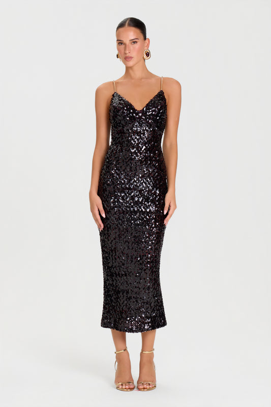Gina Burgundy Dress