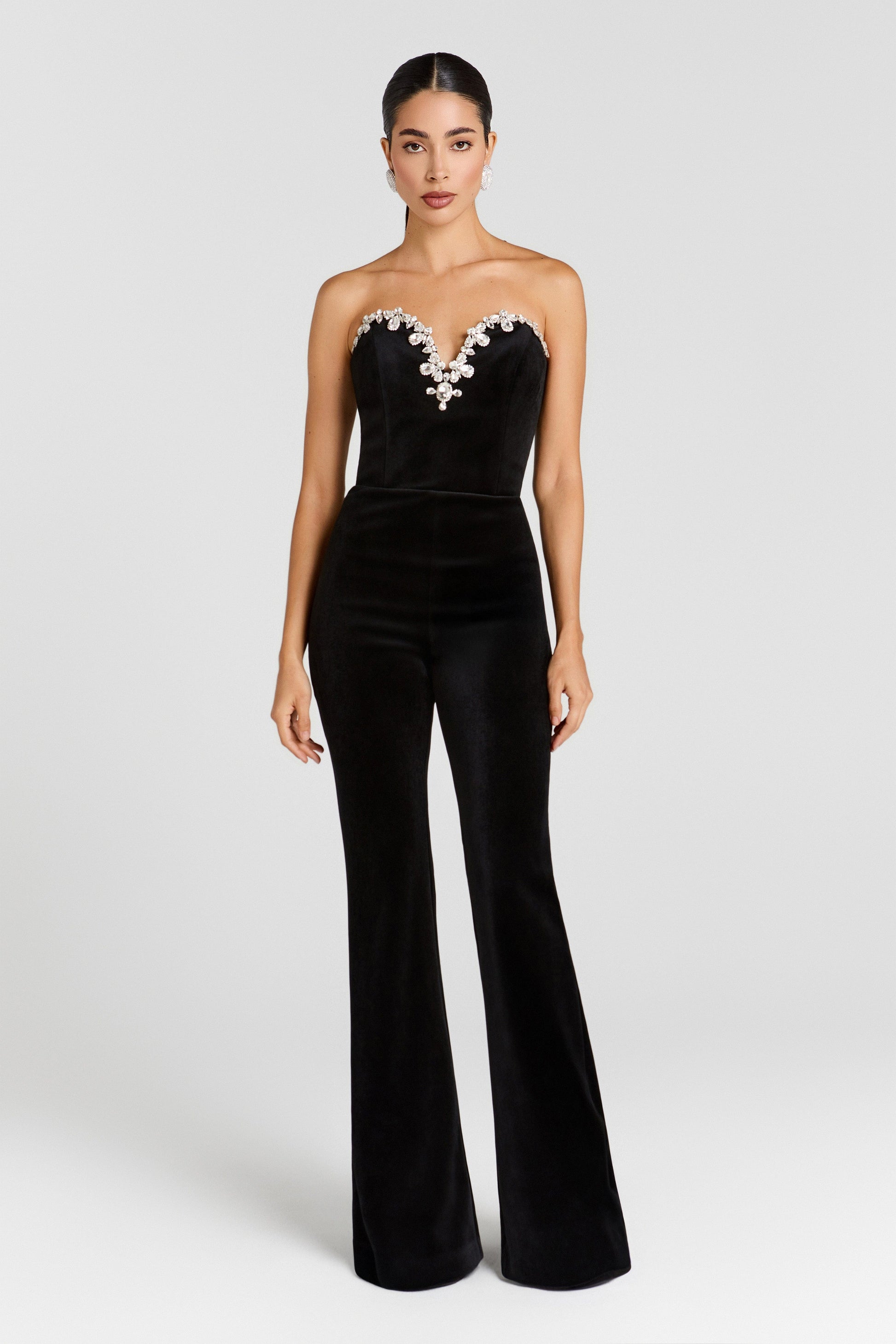 NADINE MERABI Jumpsuits Ines Black Jumpsuit