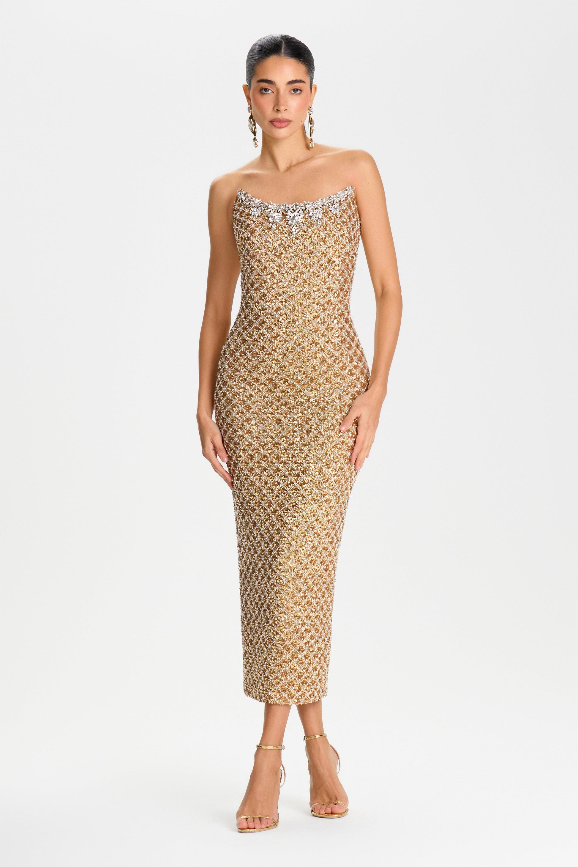 Isabella Gold Dress