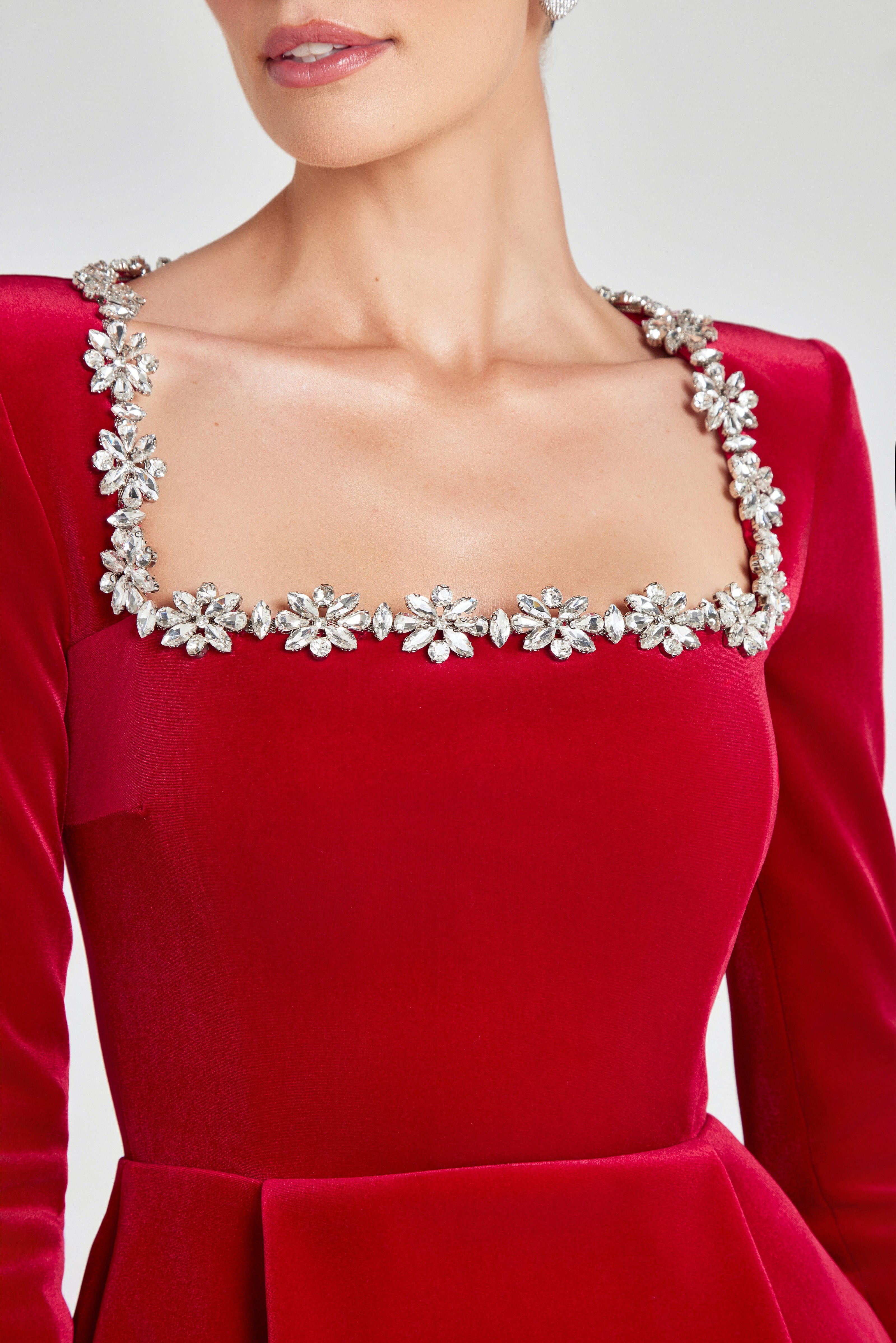 Kimberly Red Dress | NADINE MERABI