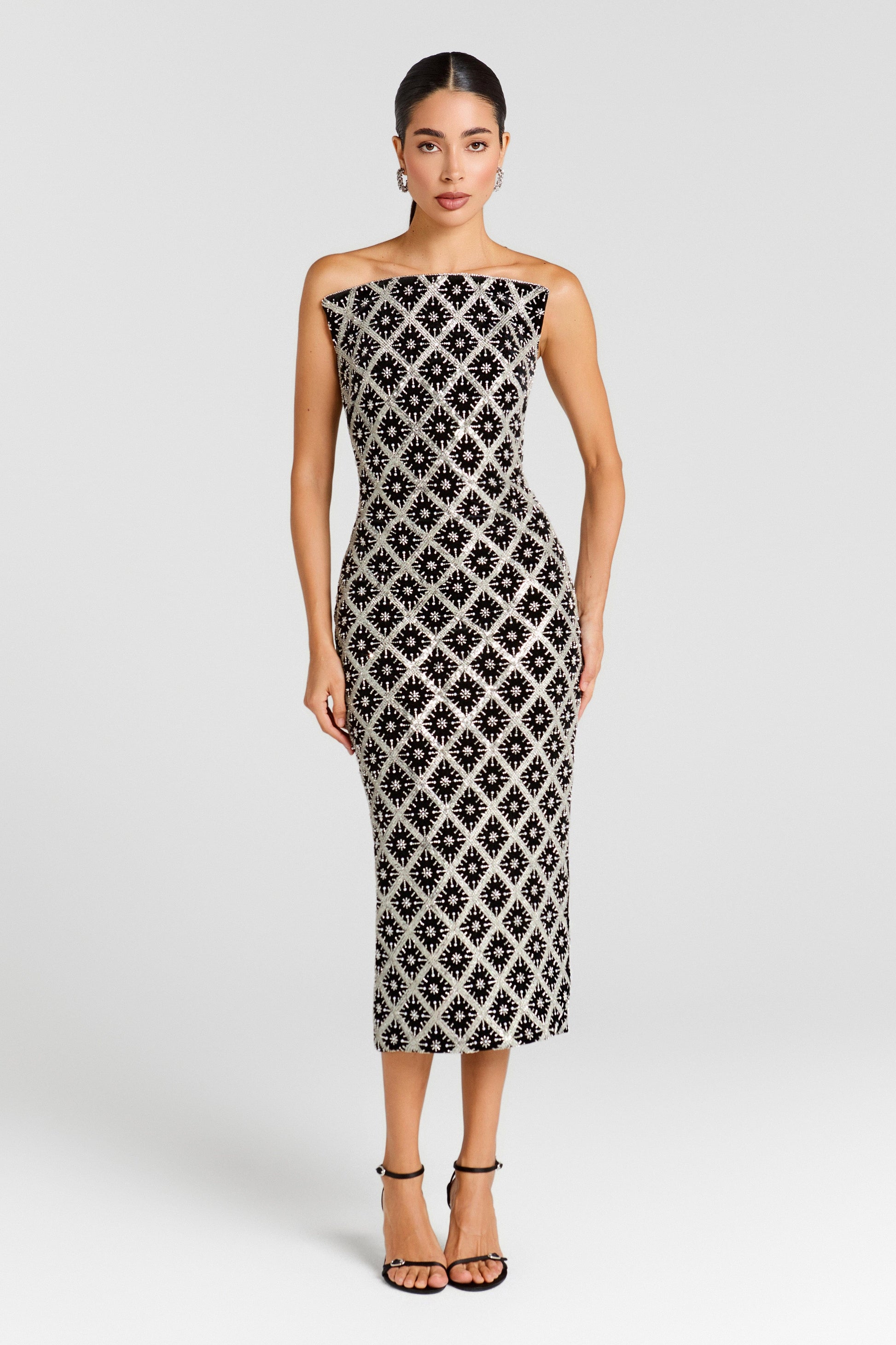 NADINE MERABI Dresses Larissa Black Dress