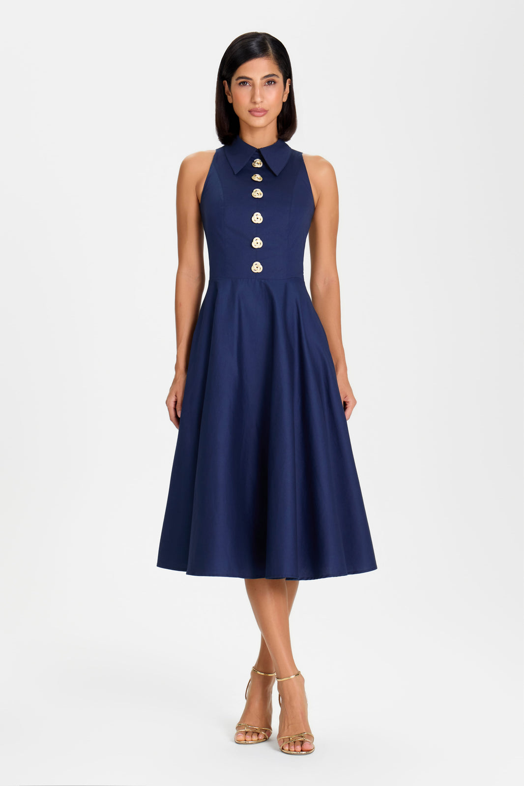 MIDI Dresses Laura Navy Dress