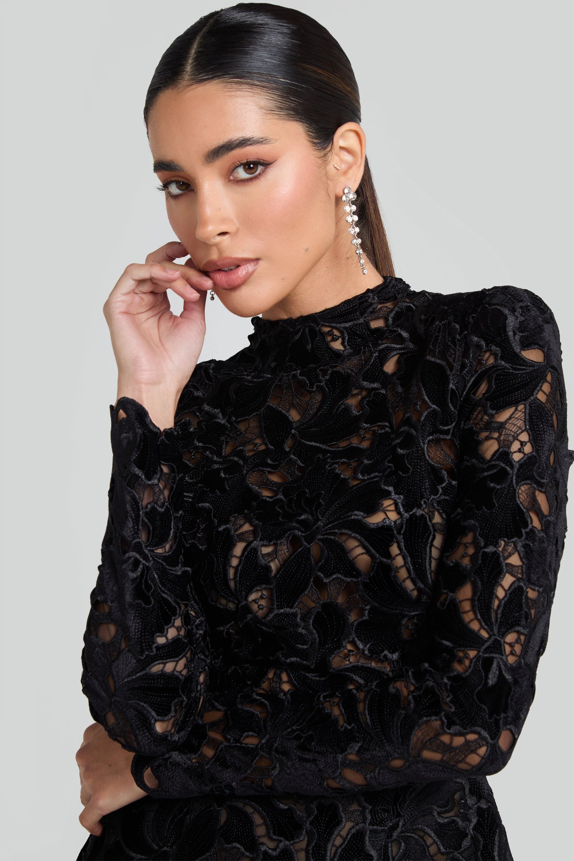 Lydia Black Dress | NADINE MERABI Lydia Black Dress | NADINE MERABI