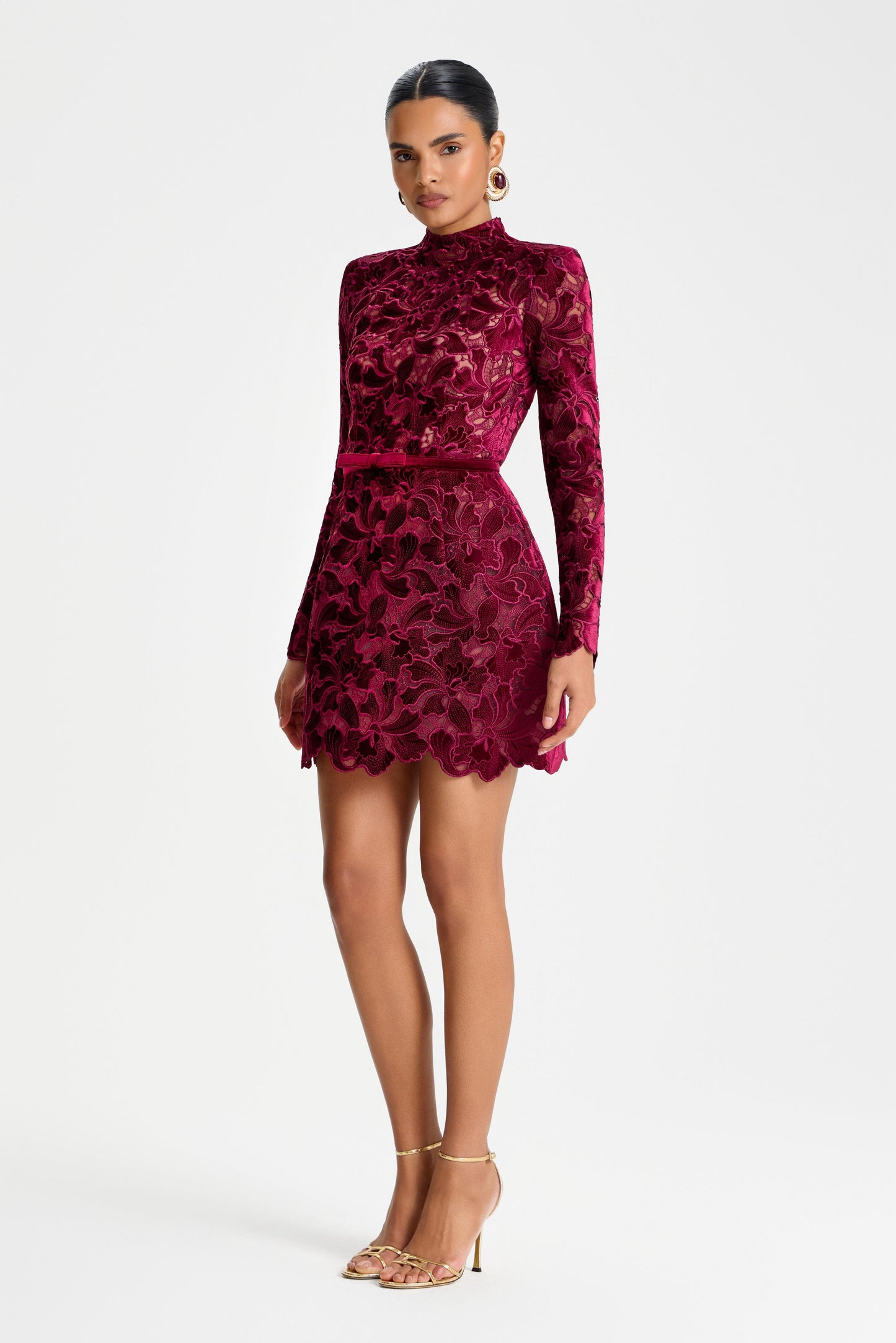 Nadine Merabi Lydia Burgundy Dress 14 Nadine Merabi Lydia Burgundy Dress 14