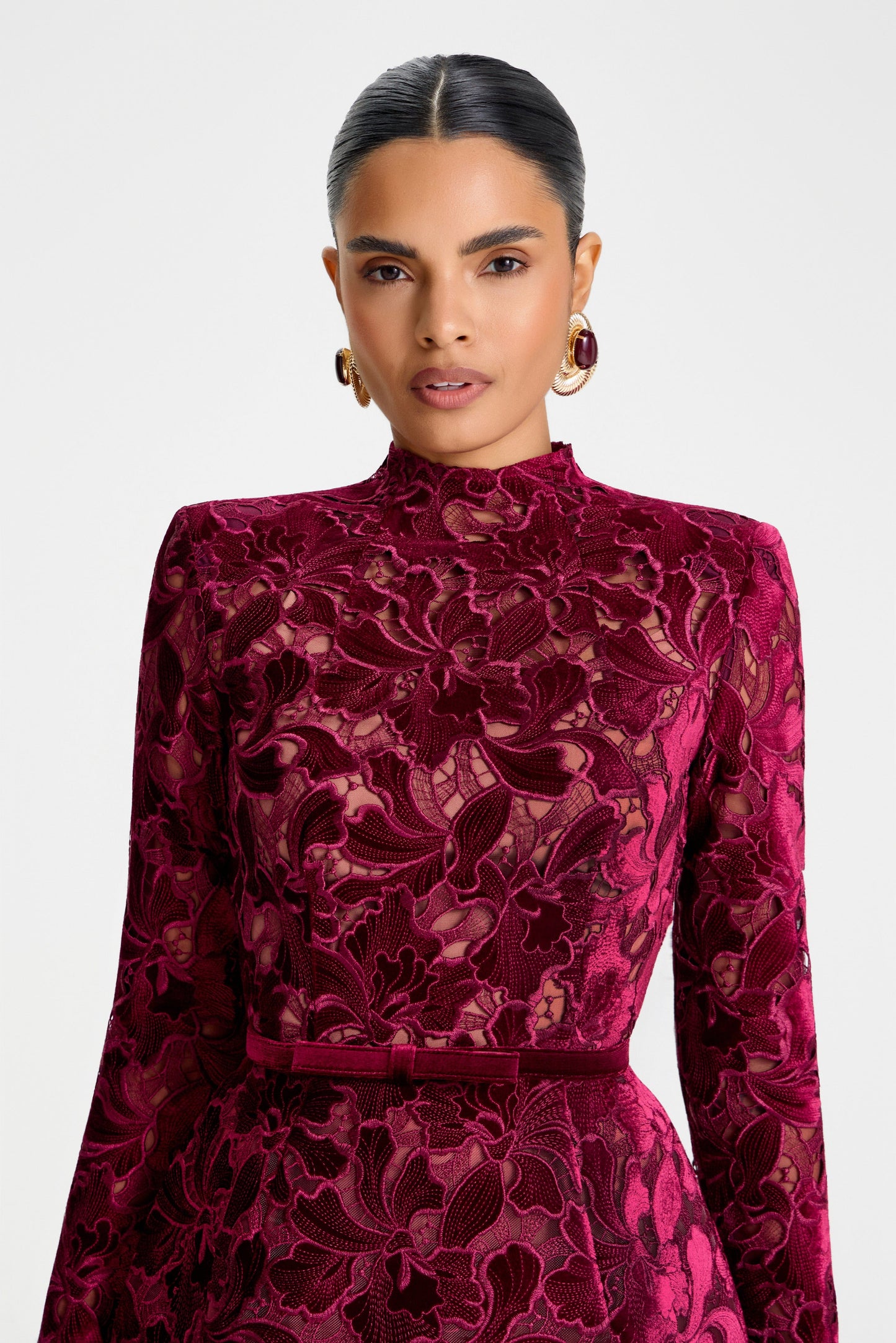 nadine merabi diane burgundy dress Nadine Merabi Diane Burgundy Dress 6