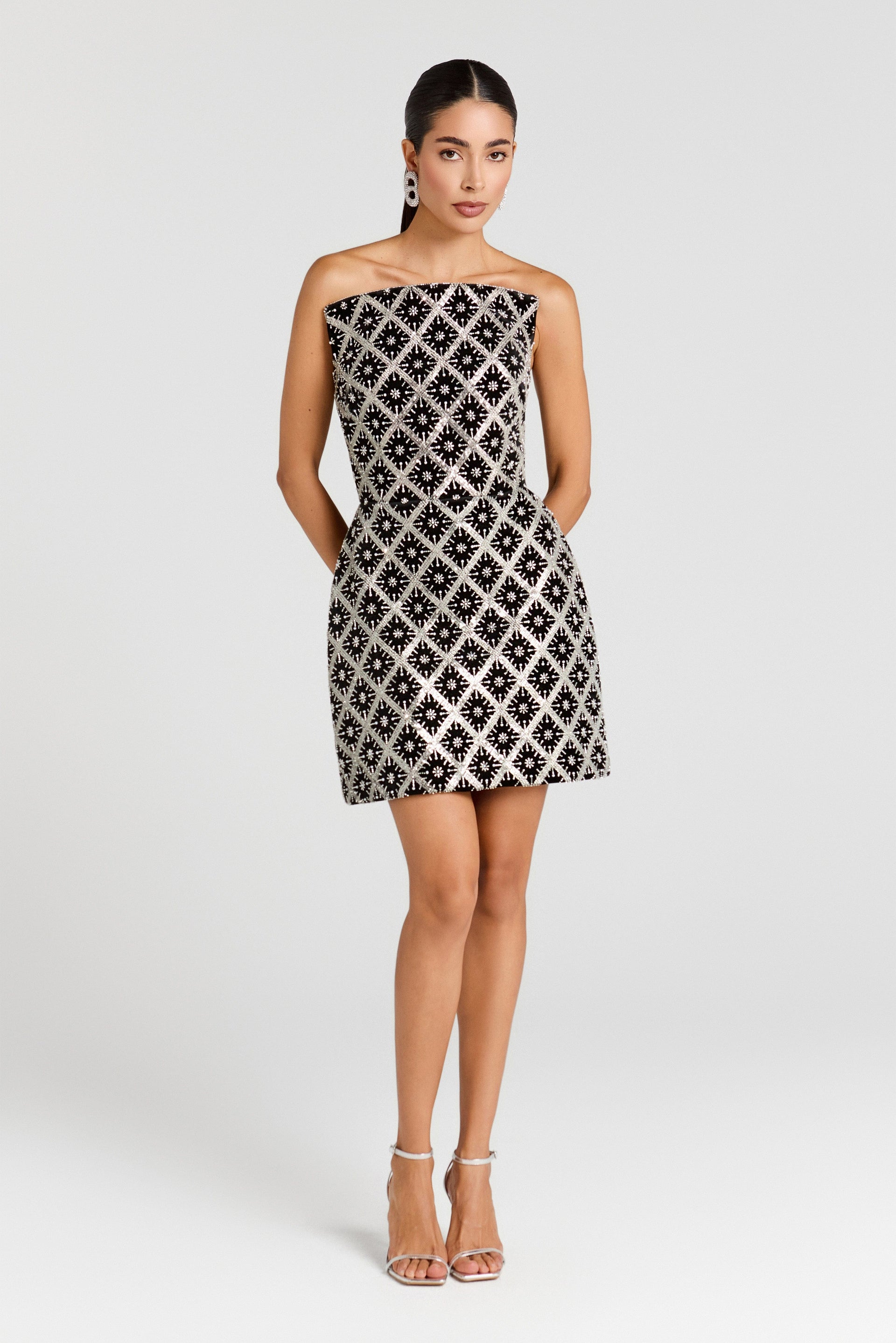 free people lyla midi dress Nadine Merabi Lyla Black Dress 2