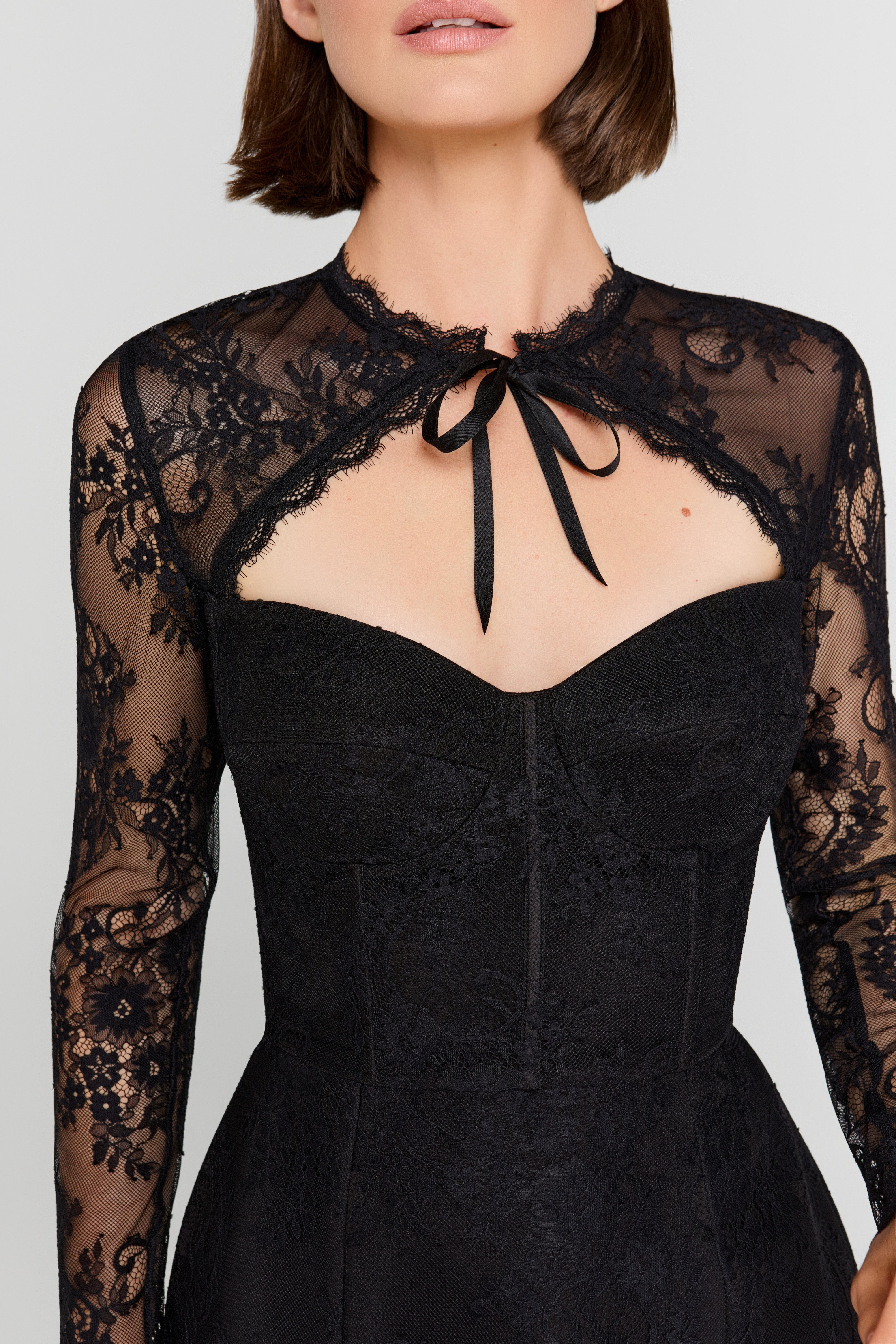 Macie Black Dress | NADINE MERABI