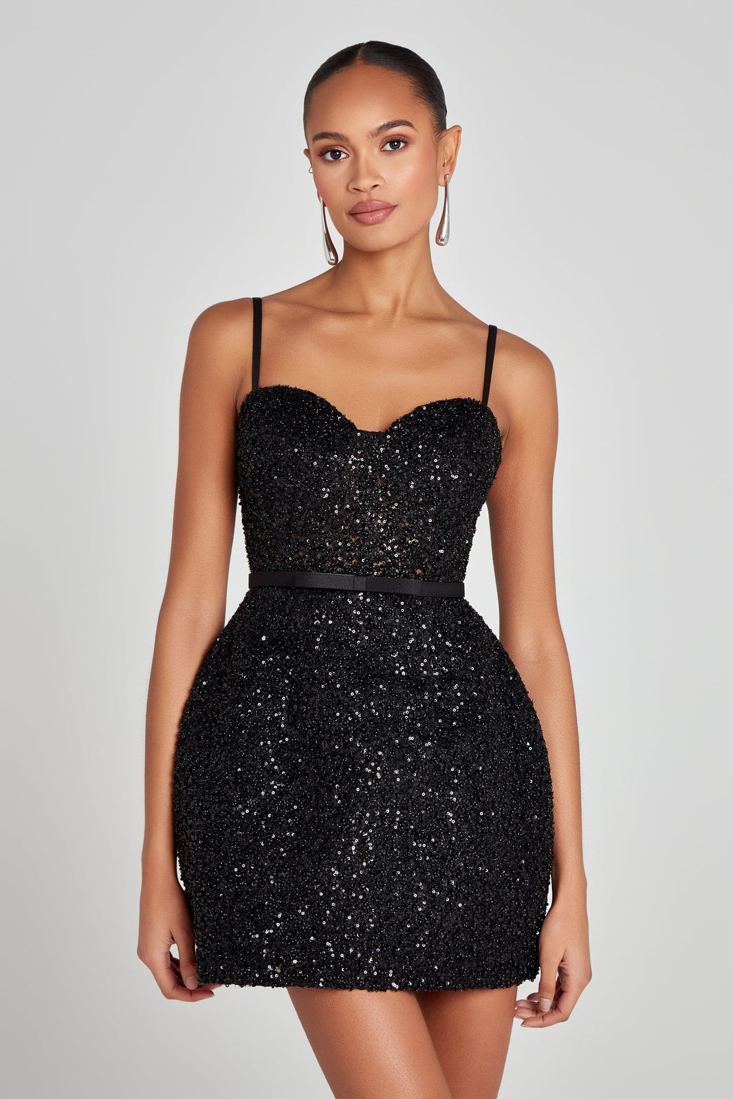 Nadine Merabi Dresses Tara Black Dress