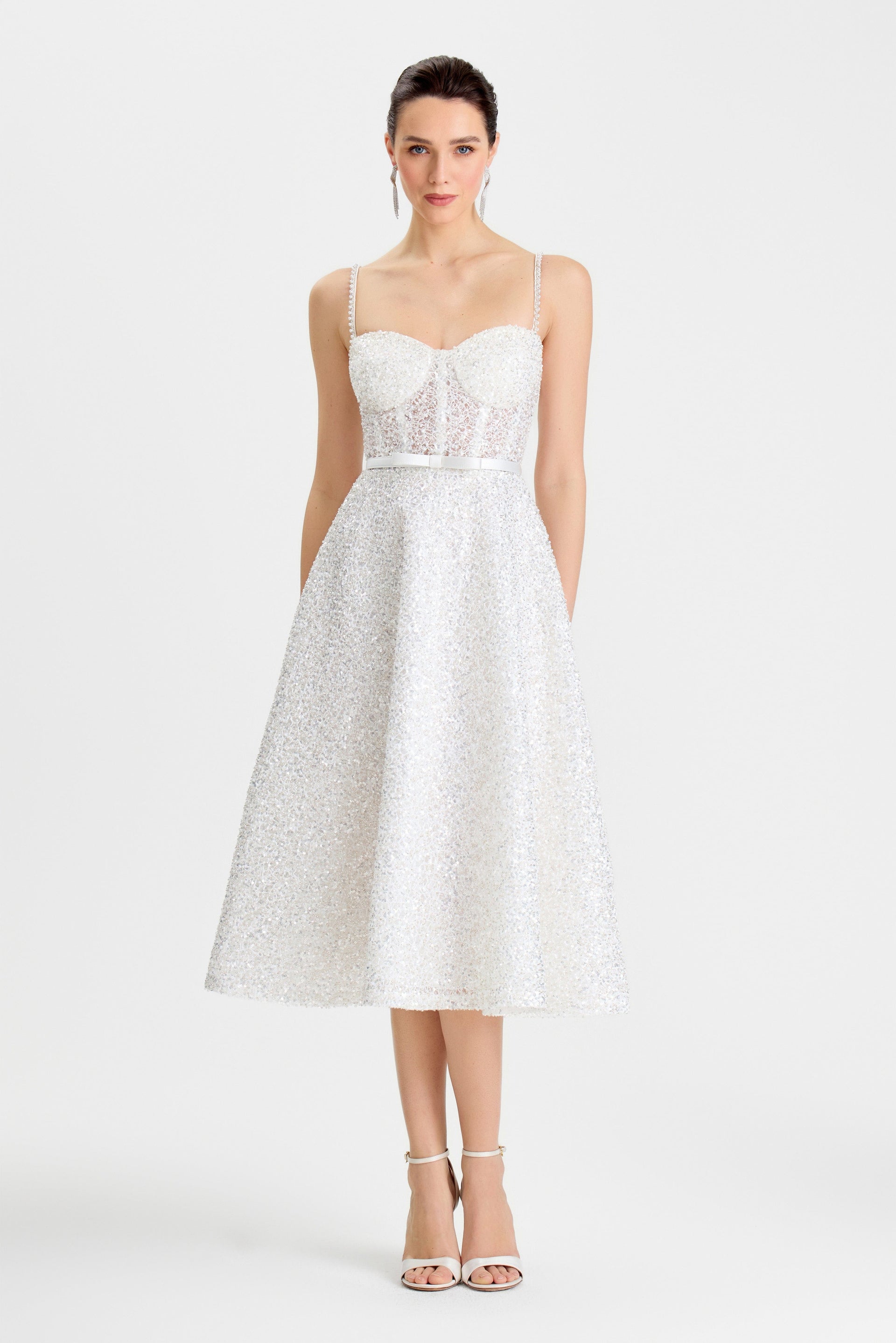 Nadine Merabi Marilyn White Dress 6