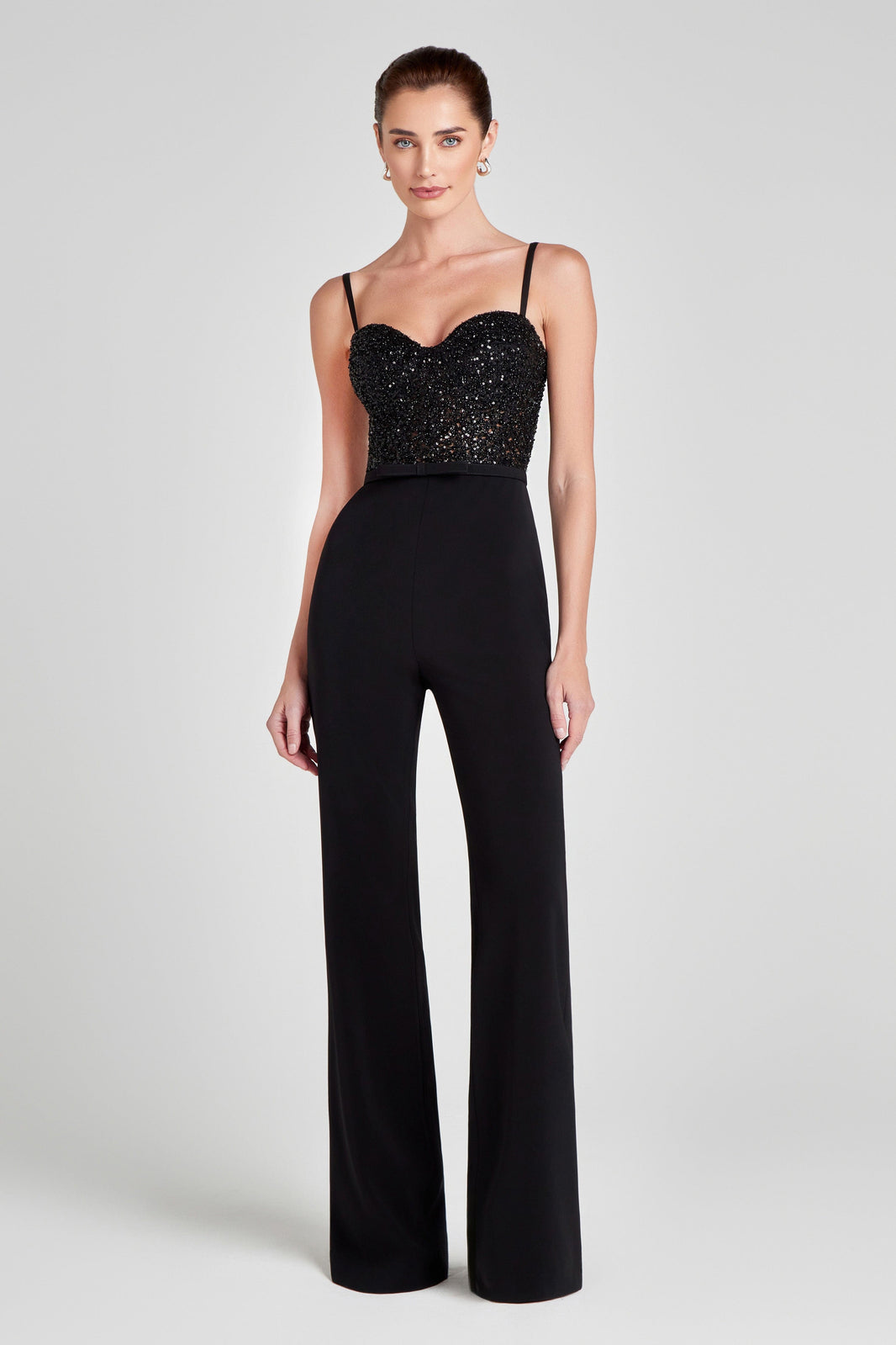 NADINE MERABI Jumpsuits Georgia Black Jumpsuit