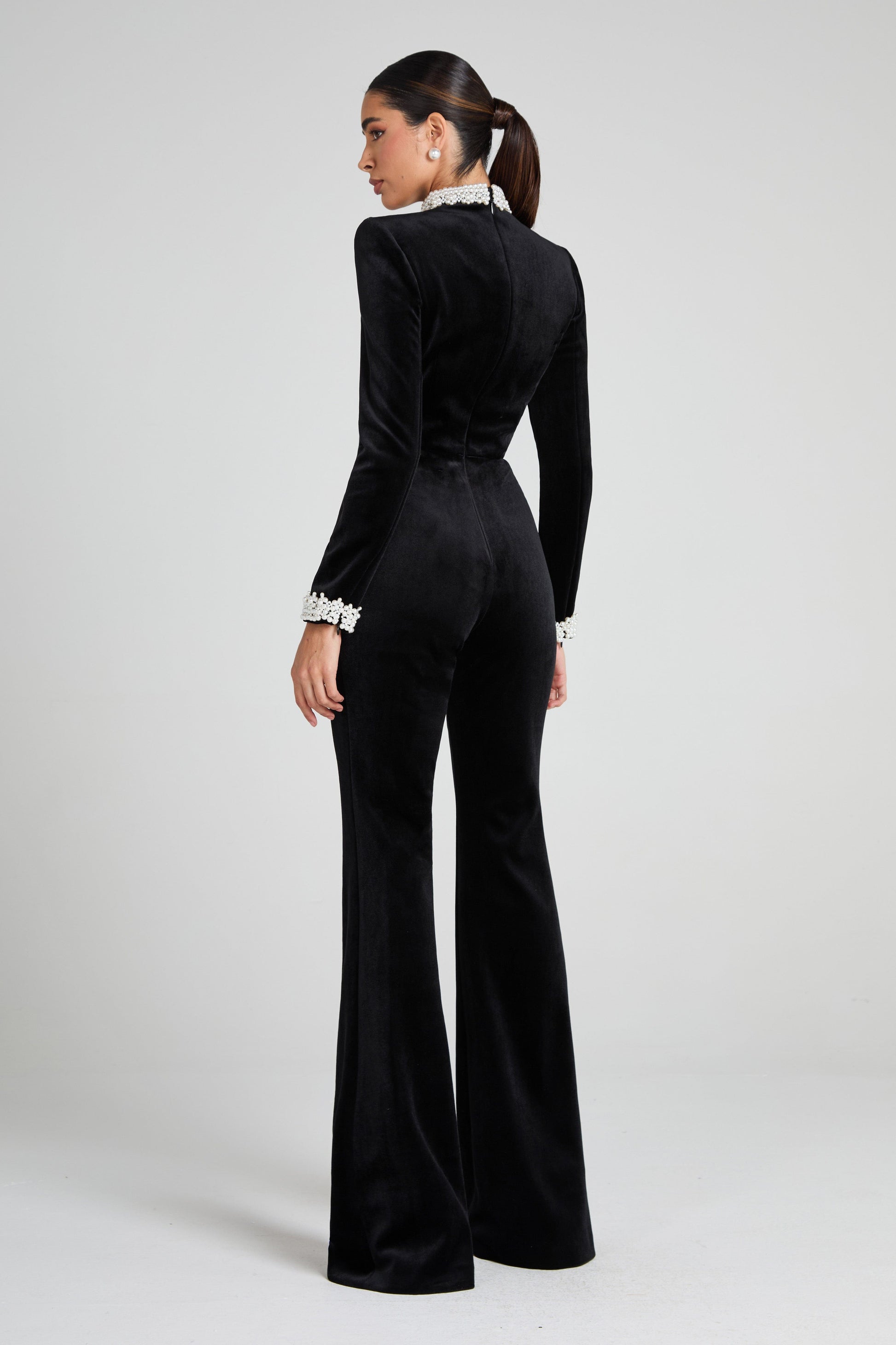 NADINE MERABI Jumpsuits Meghan Black Jumpsuit