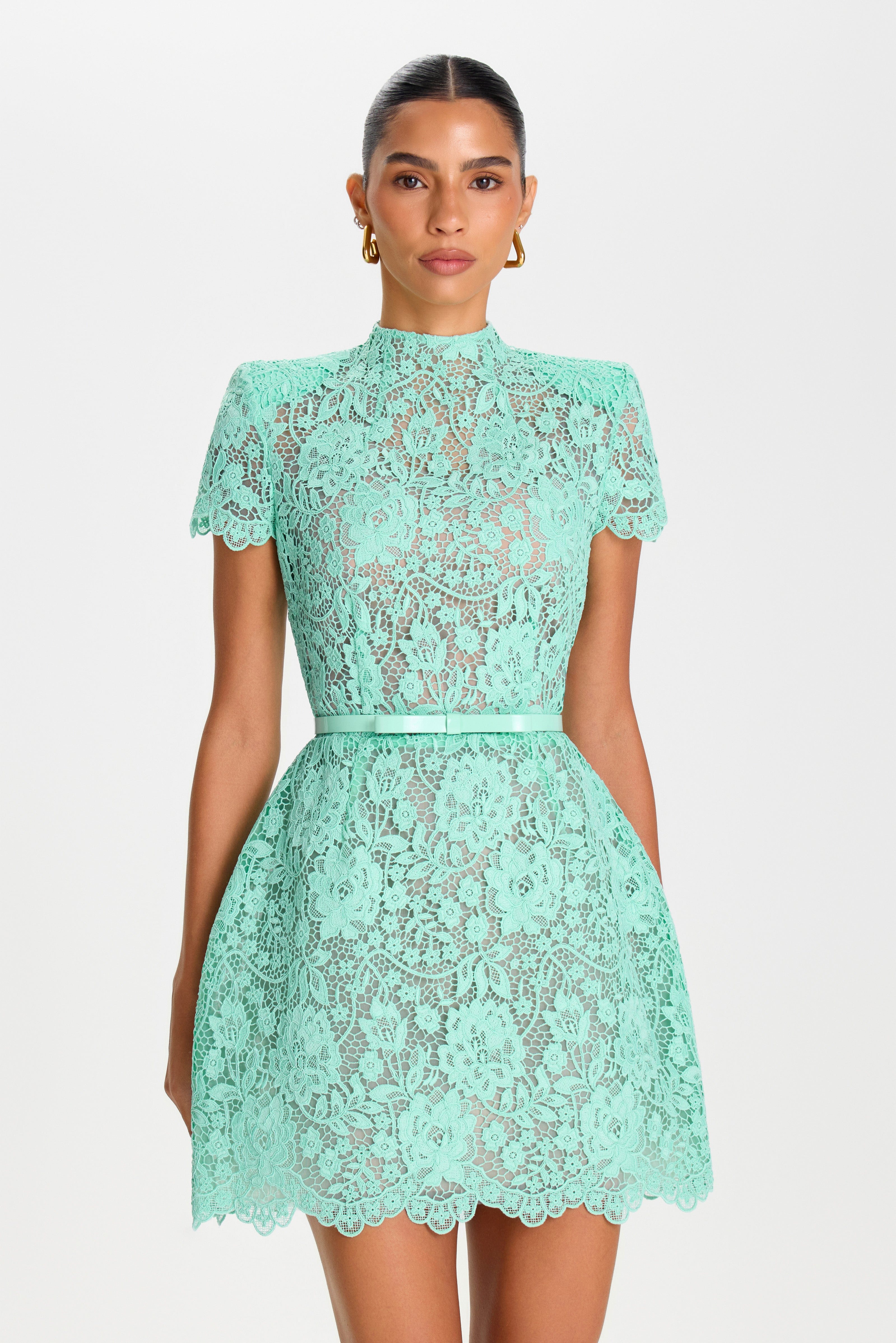 Milly　ミリー　ノースリーブビジュードレス　size0 Milly Mint Dress | NADINE MERABI