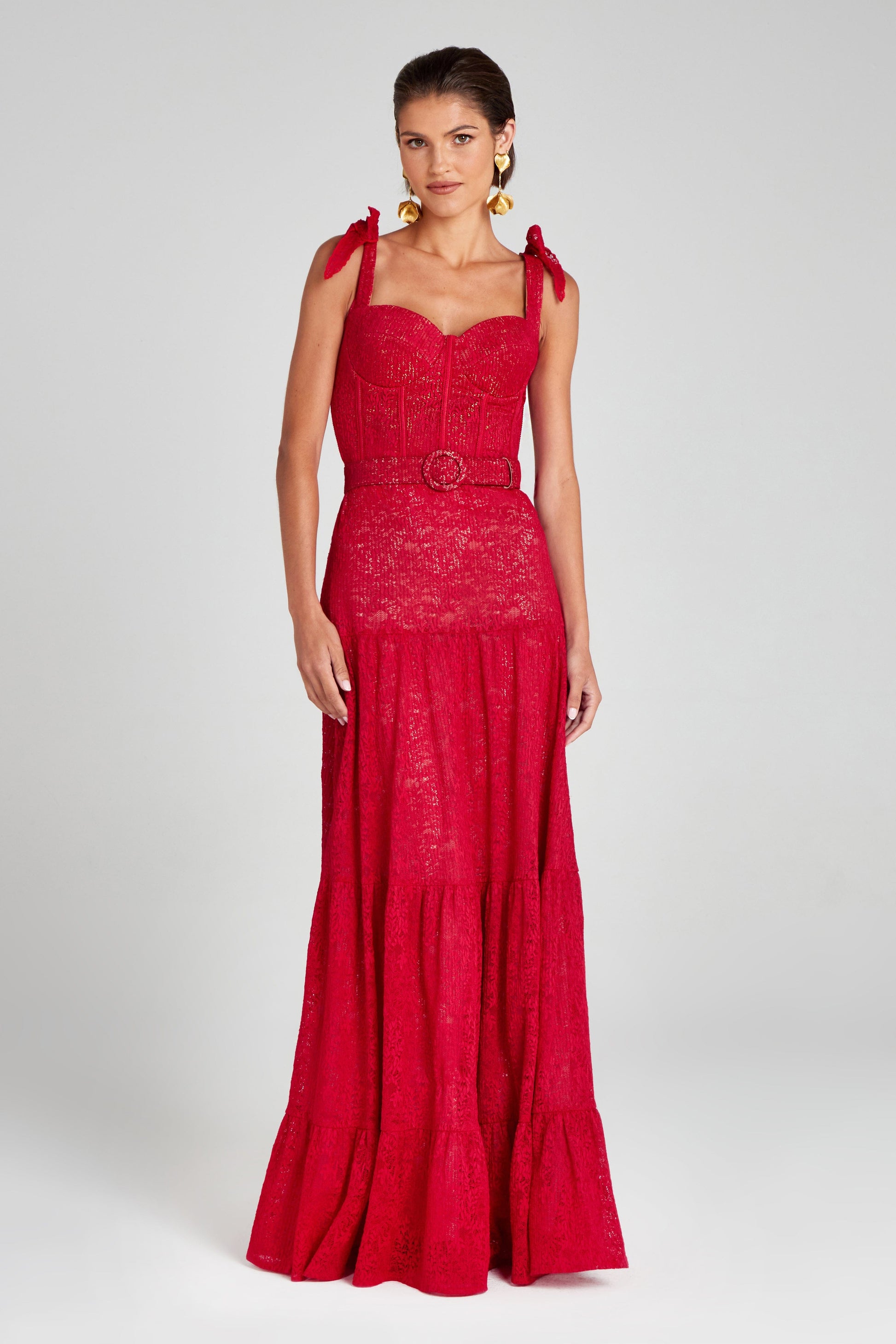 Miranda Red Dress | NADINE MERABI Miranda Red Dress | NADINE MERABI