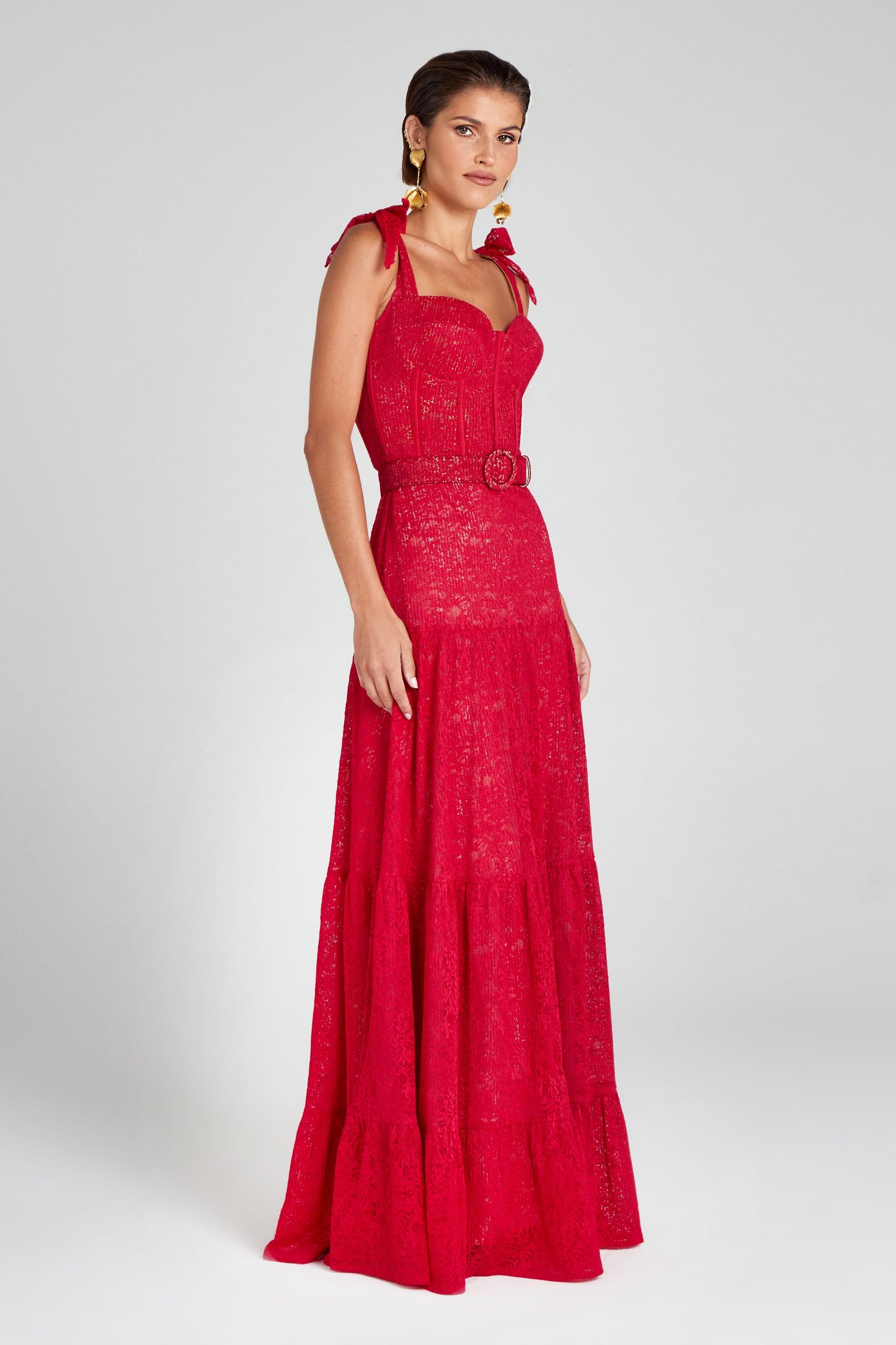 Nadine Merabi Miranda Red Dress 8 Nadine Merabi Miranda Red Dress 8
