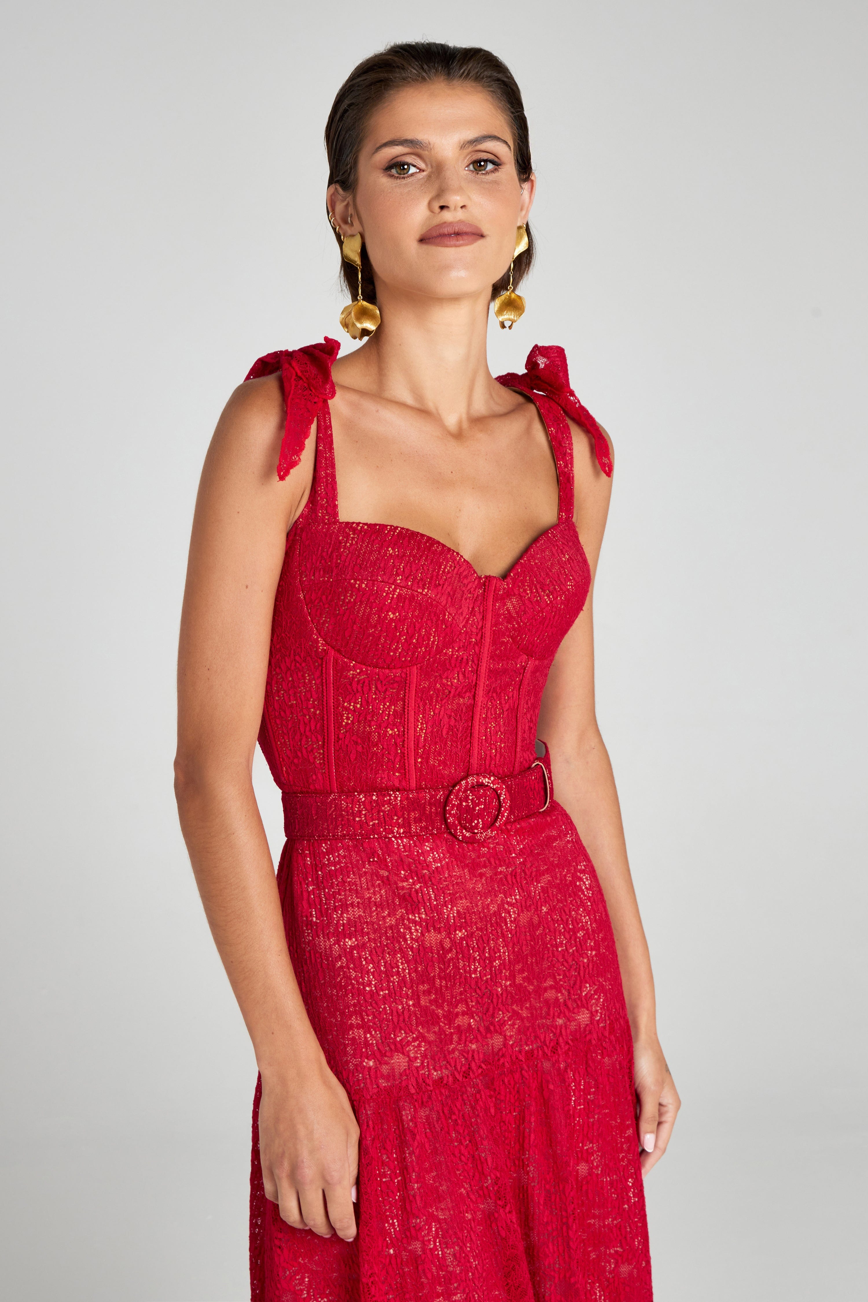 Nadine Merabi Mina Dress - Red main image 0