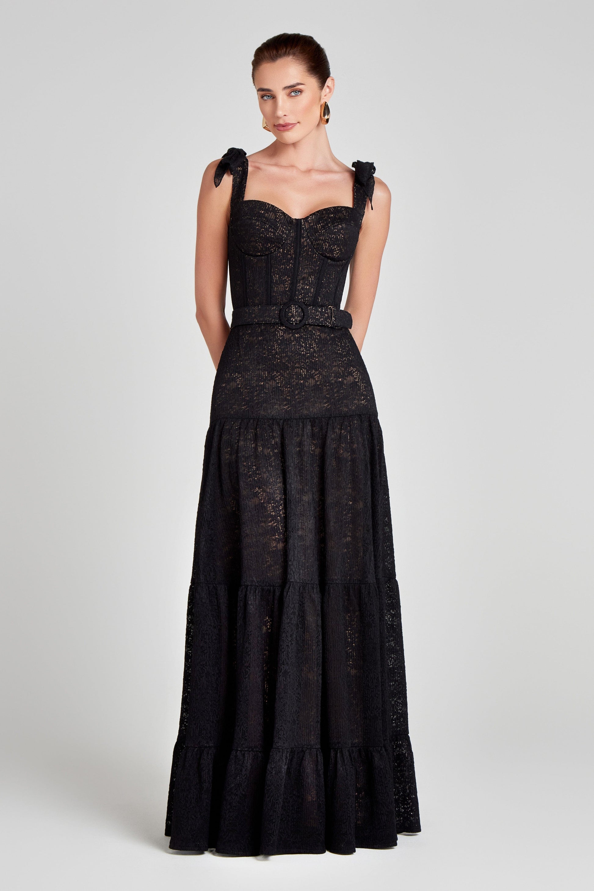 Miranda Black Dress | NADINE MERABI Miranda Black Dress | NADINE MERABI