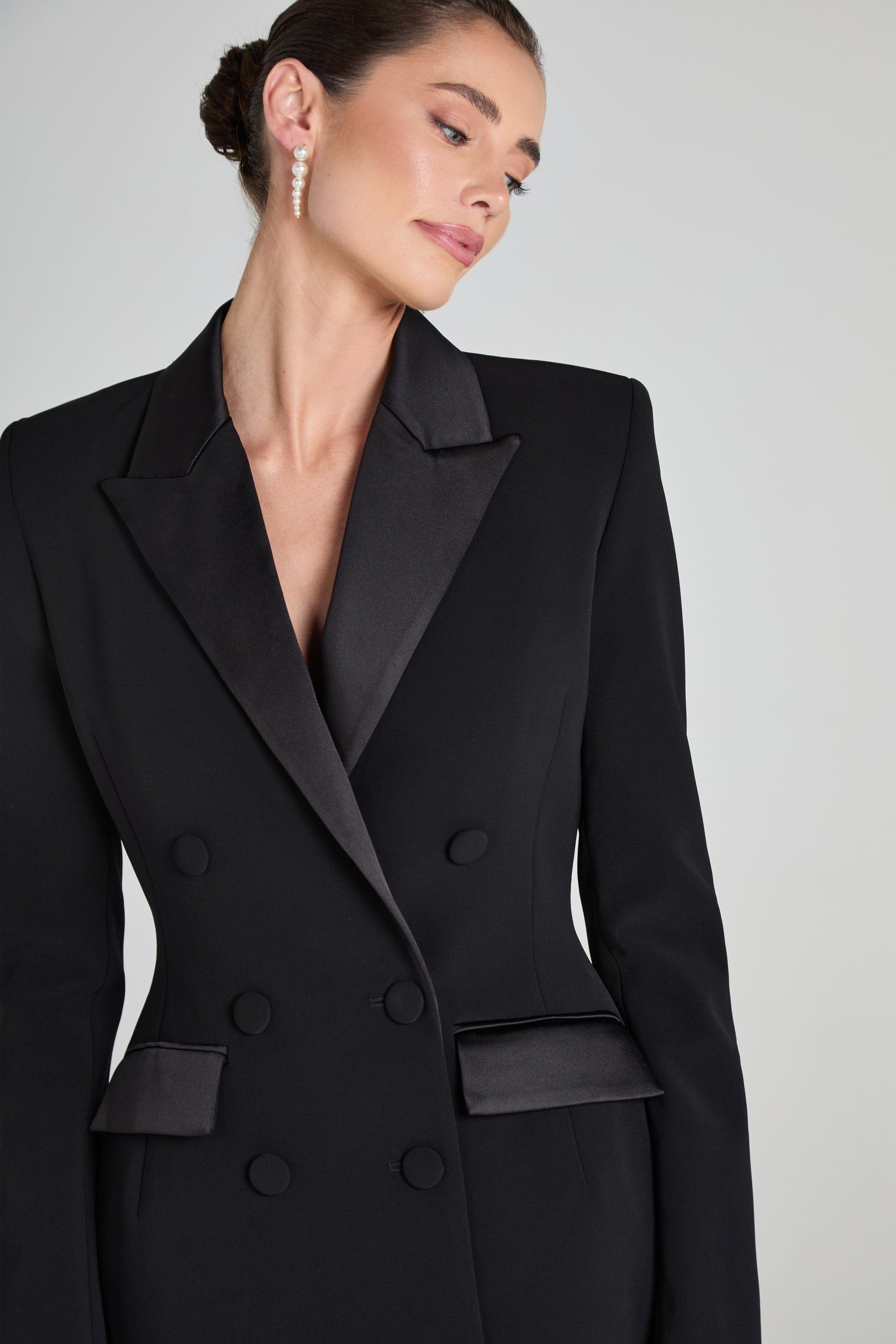 Nadine Merabi Monica Black Blazer Dress 4 Nadine Merabi Monica Black Blazer Dress 4