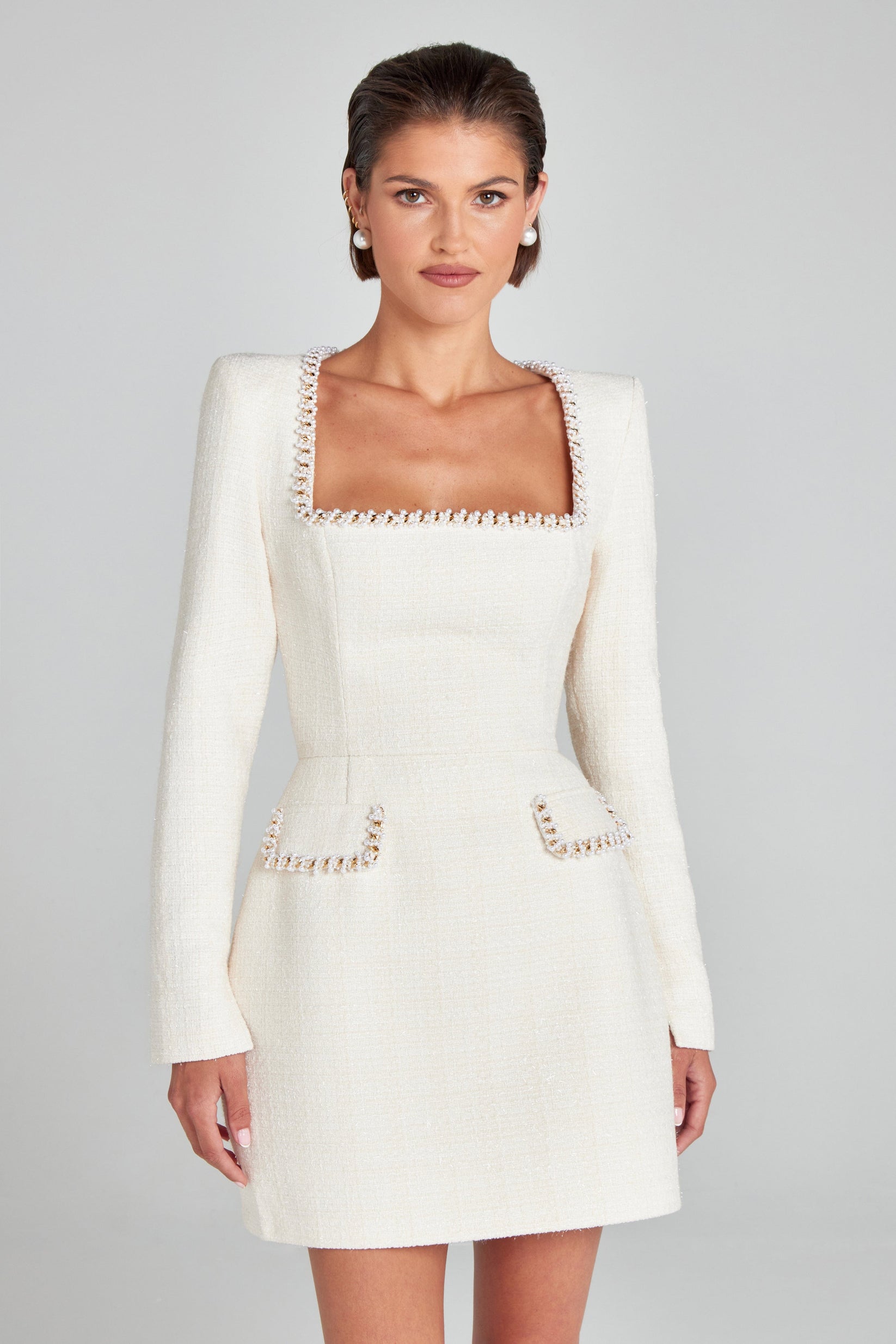 Natali Nia 2 4 Blk Dress Irish Cream main image 1