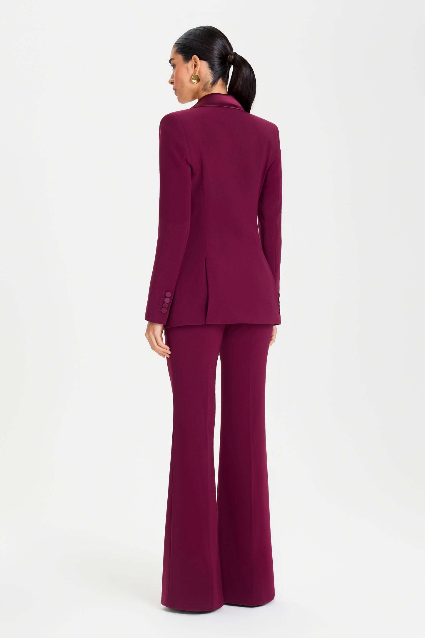 Natasha Burgundy Blazer