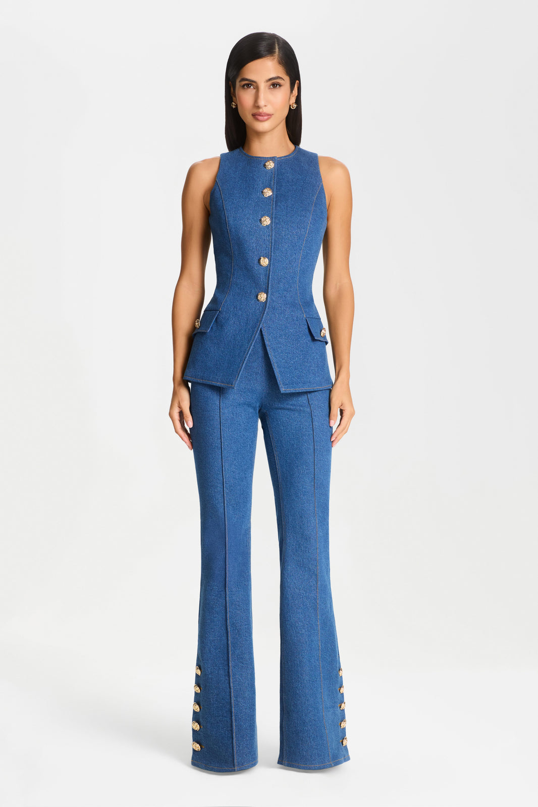 TOP Tops Nicole Denim Waistcoat