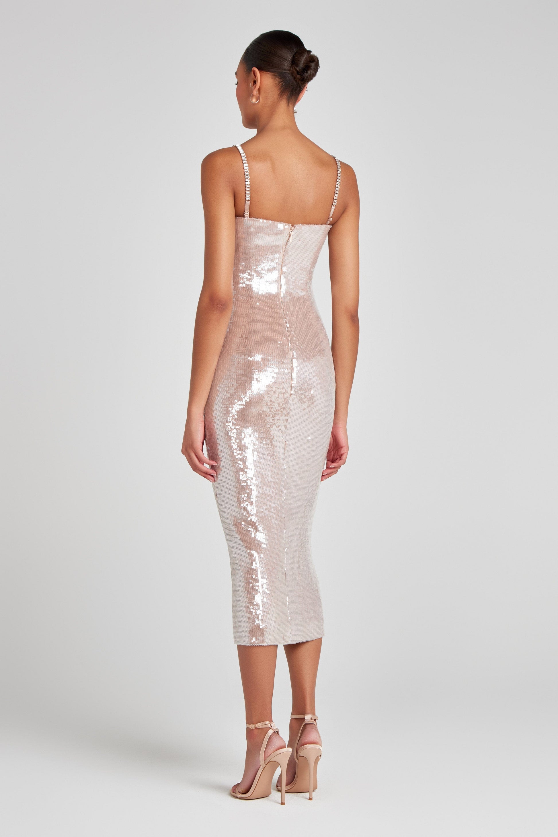 Nadine Merabi Nina Champagne Dress 14 Nadine Merabi Nina Champagne Dress 14