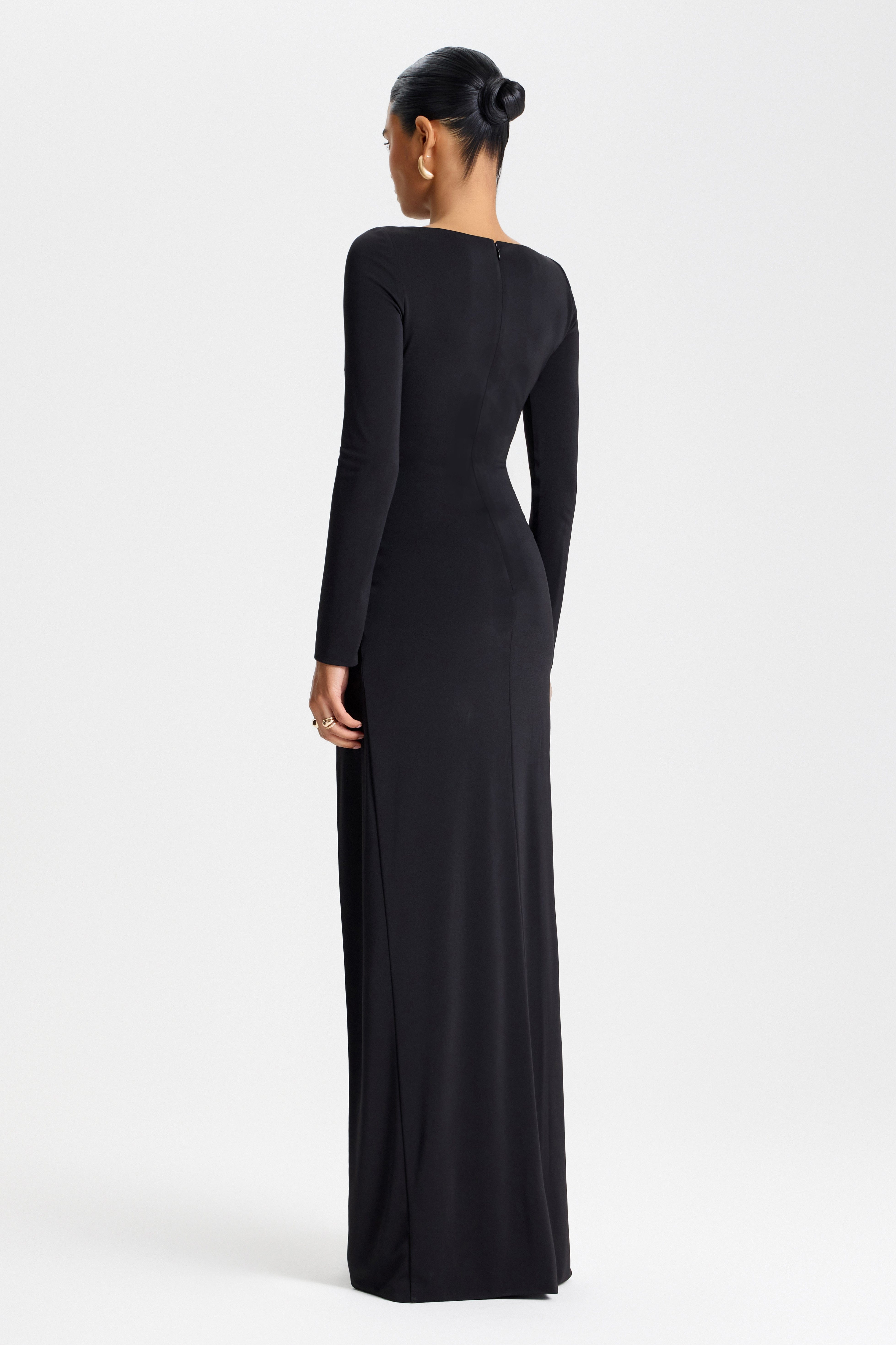 Romy Black Dress | NADINE MERABI