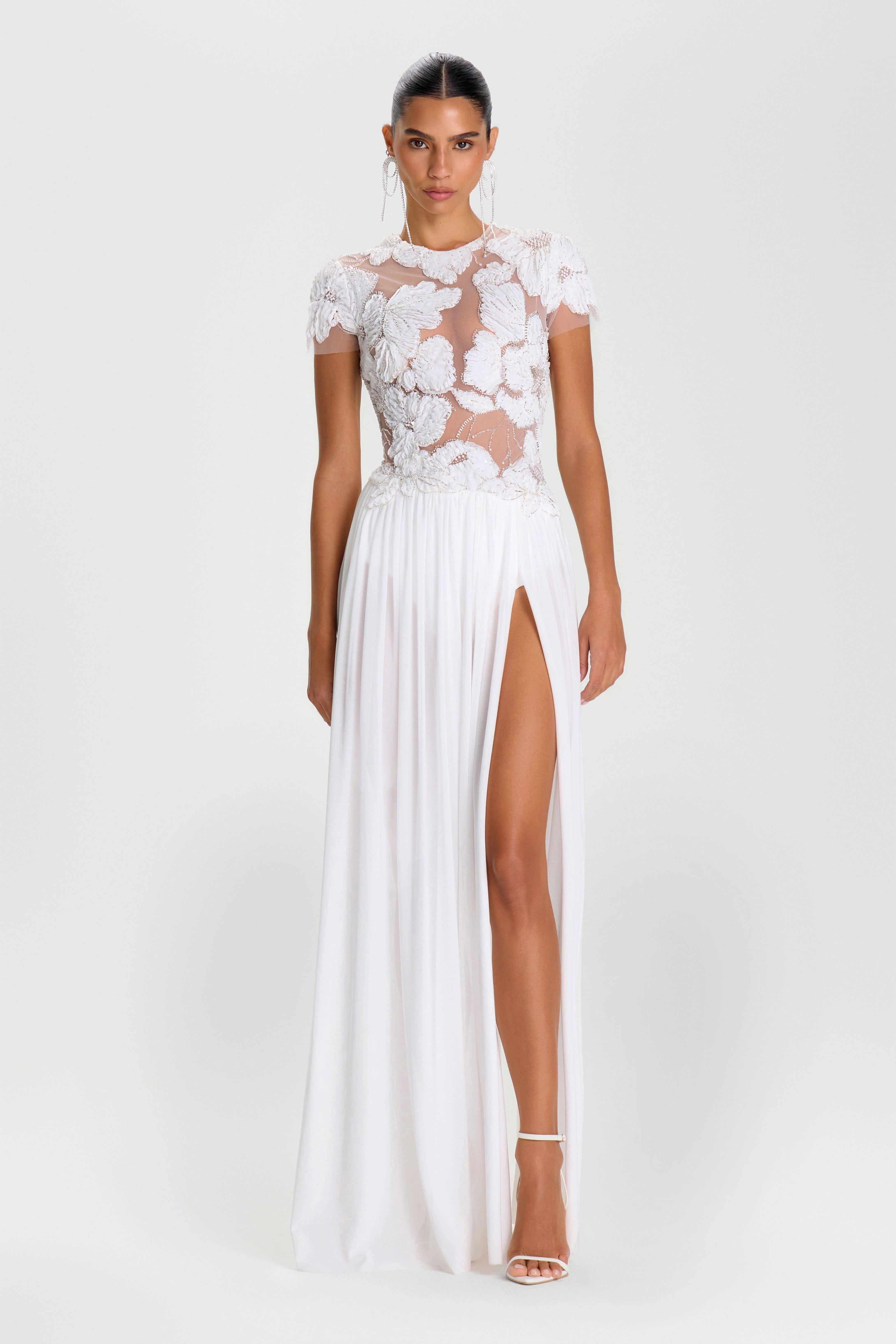 Sloane White Dress | NADINE MERABI