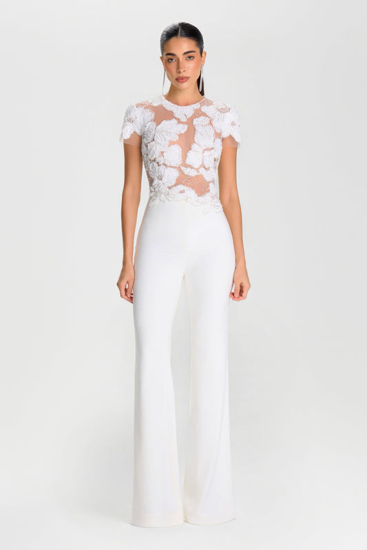 Bridal Jumpsuits | White Bridal Jumpsuits | NADINE MERABI Bridal Jumpsuits | White Bridal Jumpsuits | NADINE MERABI