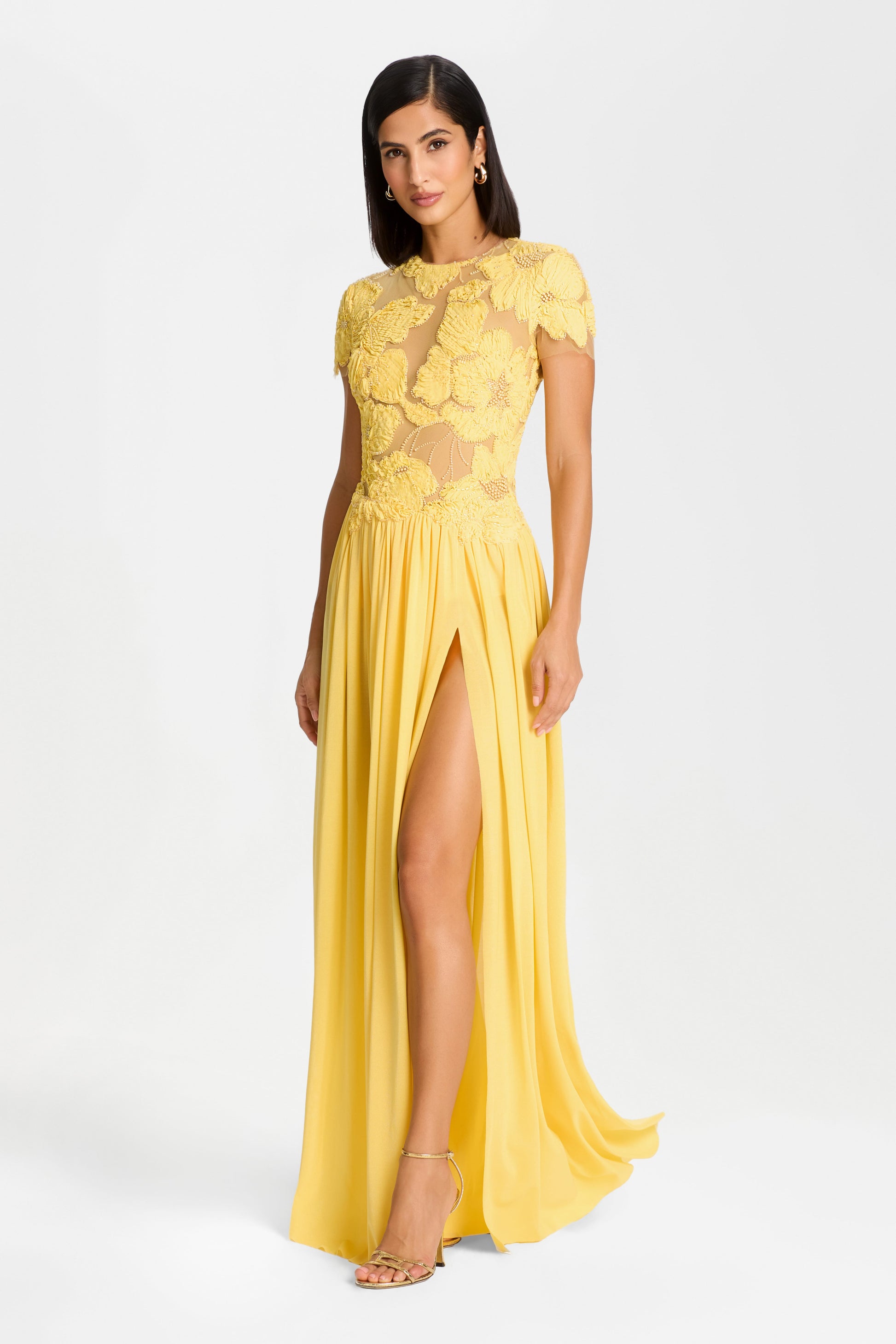 Nadine Merabi SLOANE Yellow DRESS 6