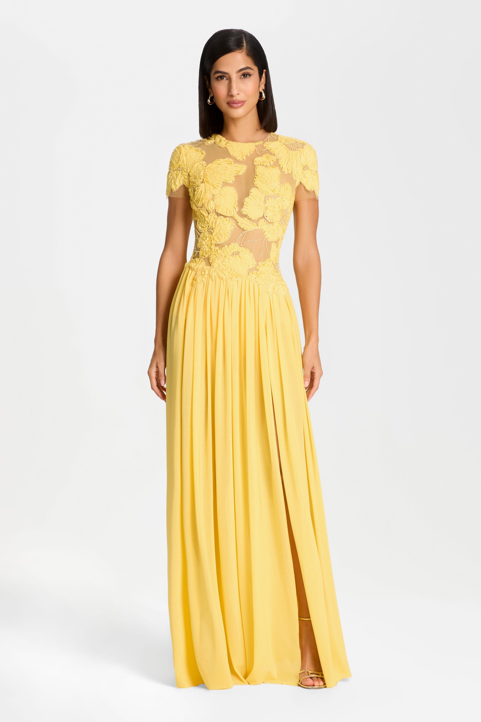 Nadine Merabi SLOANE Yellow DRESS 6