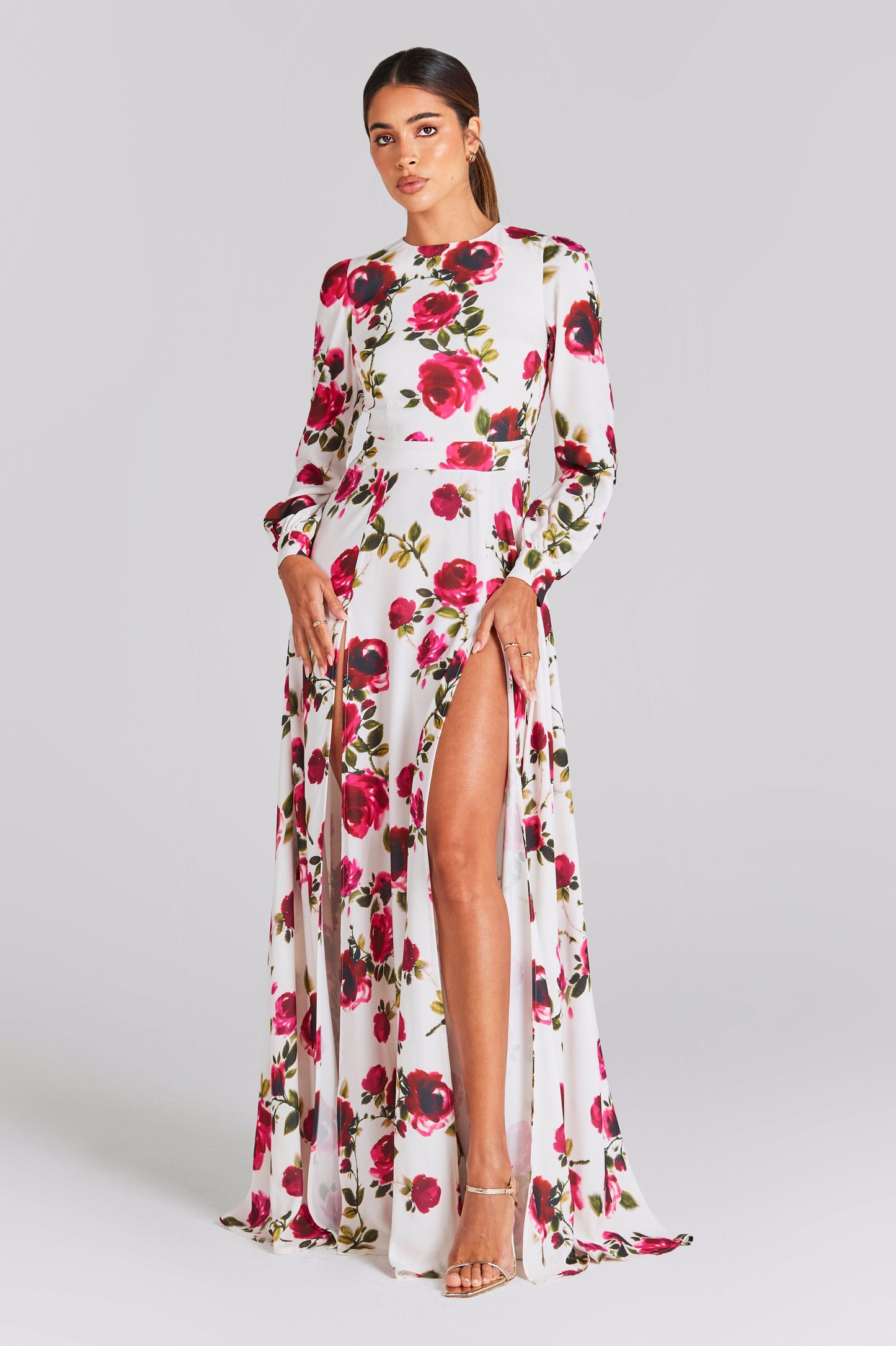 Sophia White Floral Dress