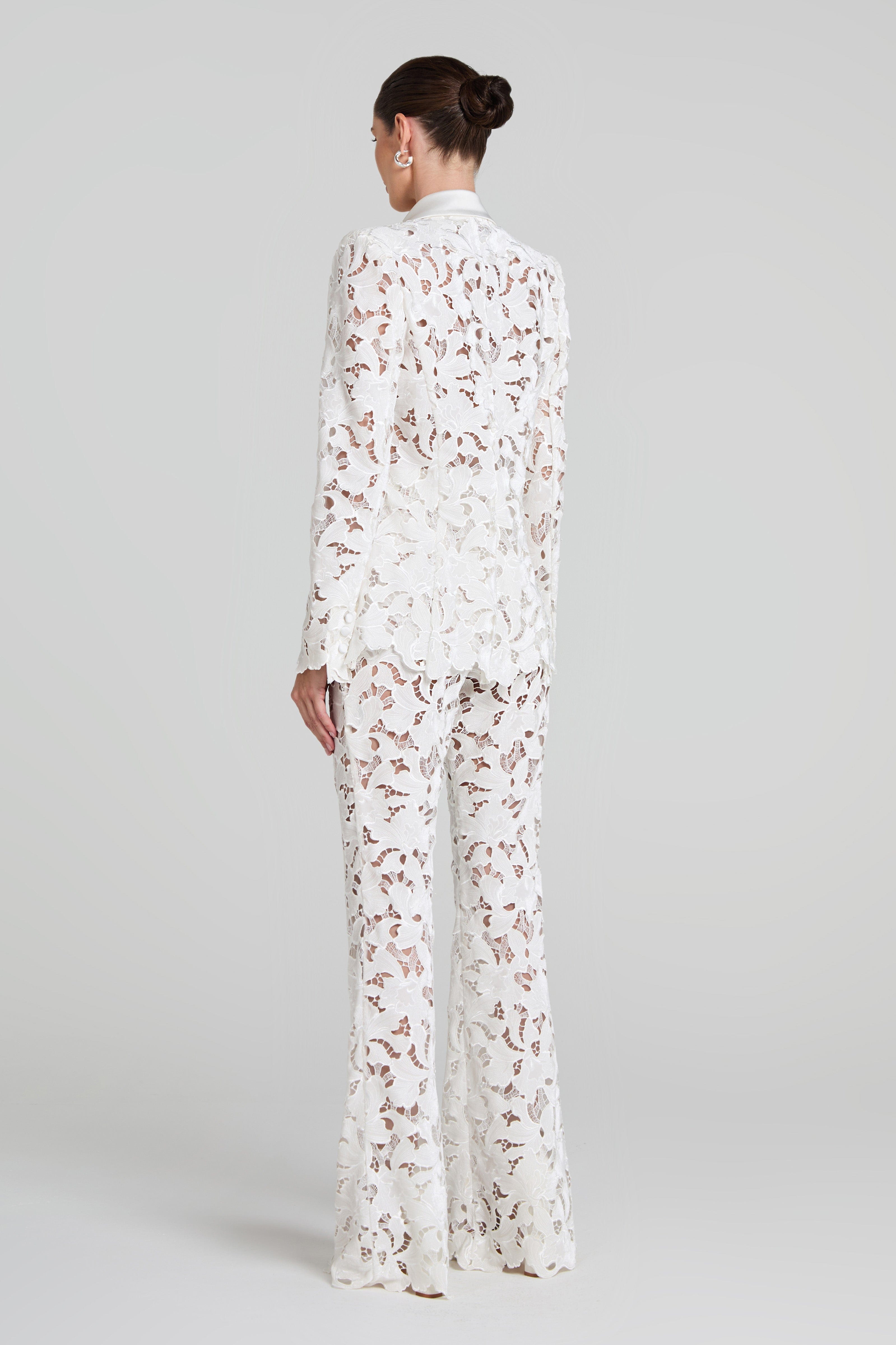 Valia White Pants | NADINE MERABI