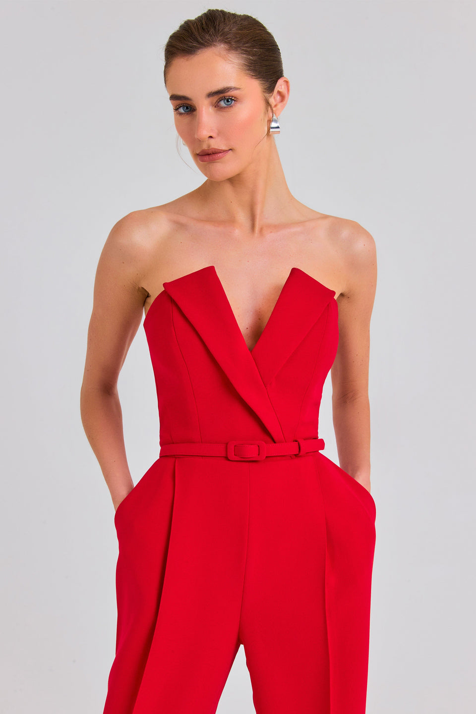 NADINE MERABI Jumpsuits Vanessa Red Jumpsuit