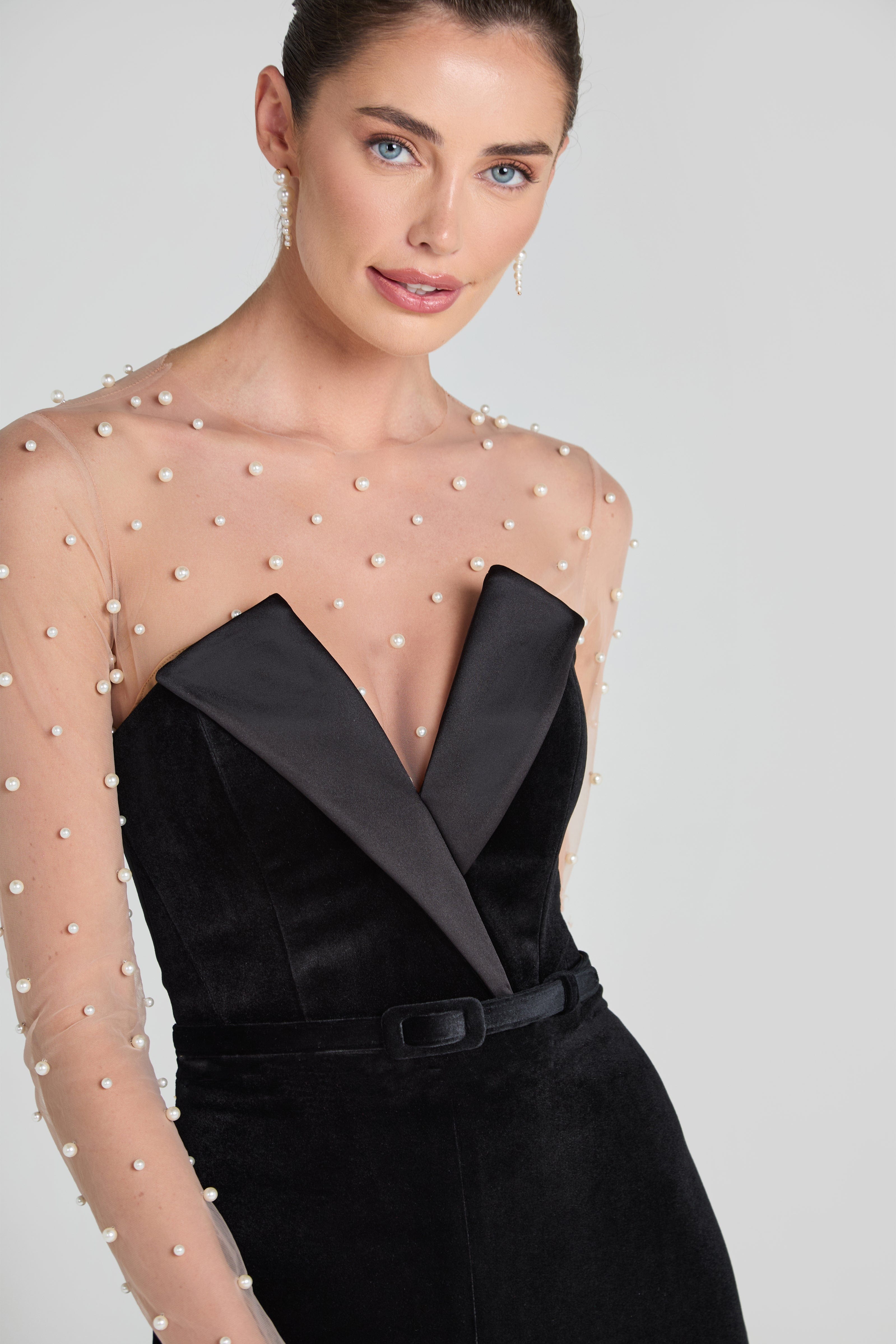 Nadine Merabi Vivianne Black Jumpsuit XXL Vivianne Black Jumpsuit | NADINE MERABI