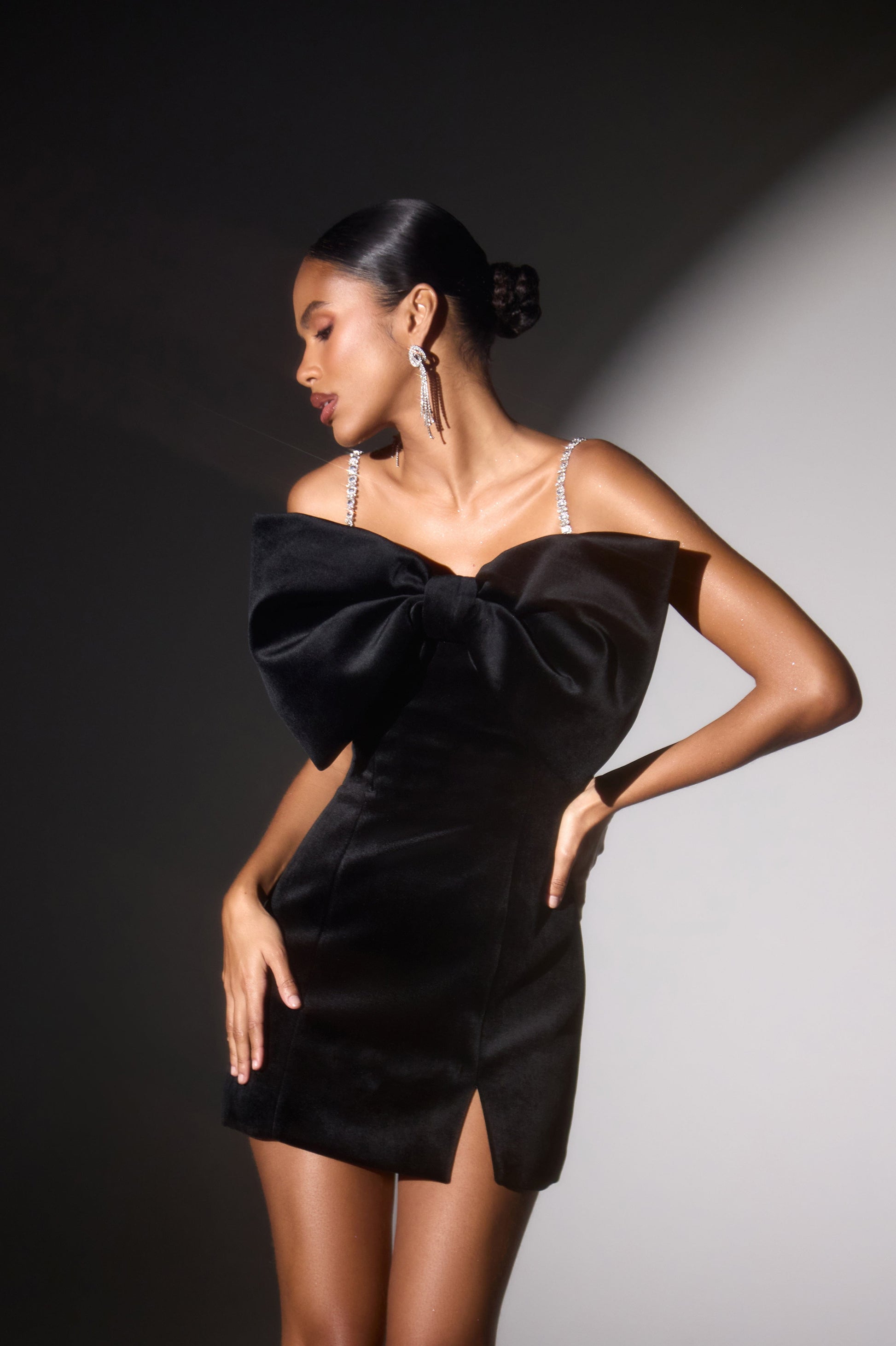 Elodie Black Dress | NADINE MERABI Elodie Black Dress | NADINE MERABI