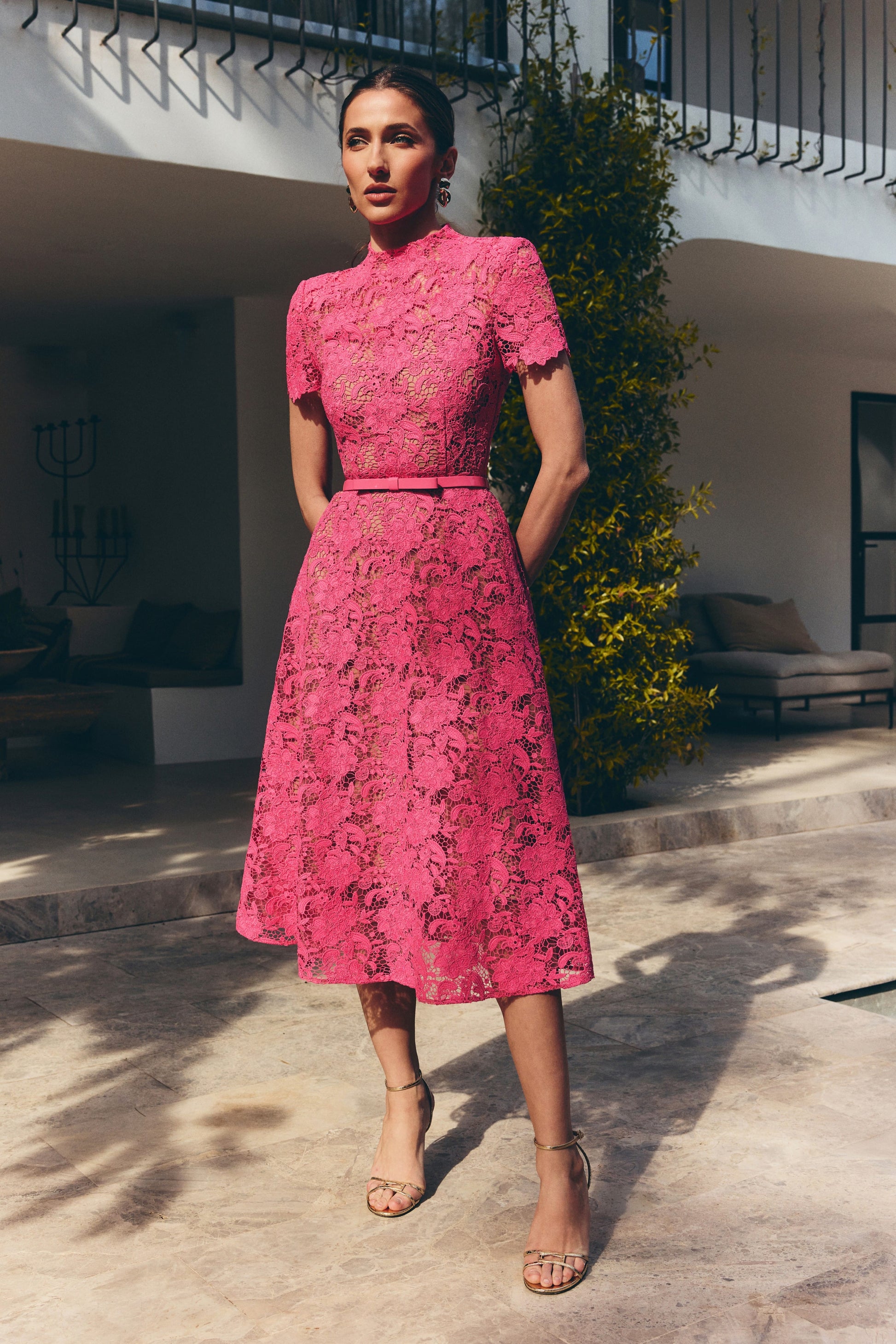 Nadine Merabi Kate Pink Dress 10