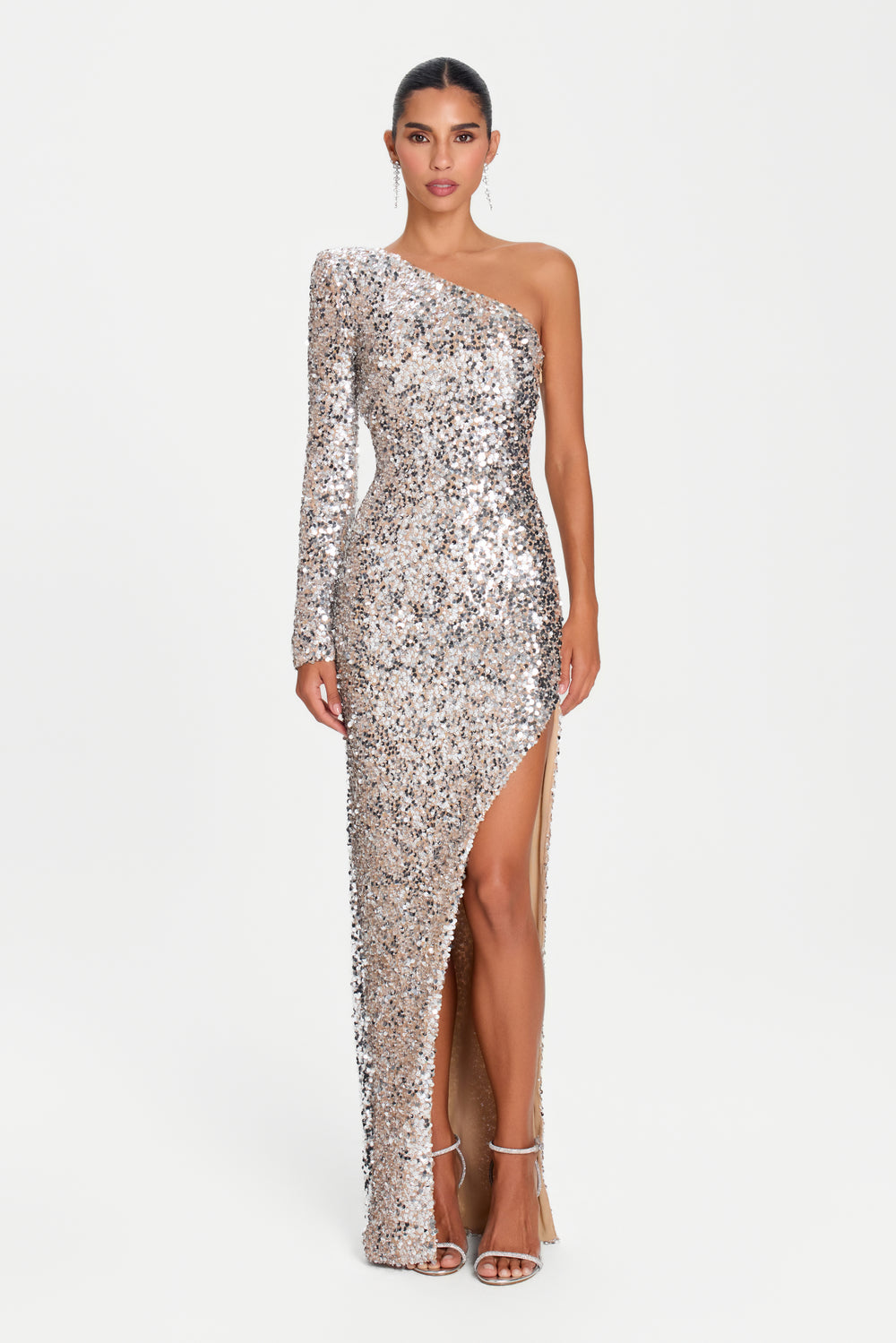 Claudia Silver Dress