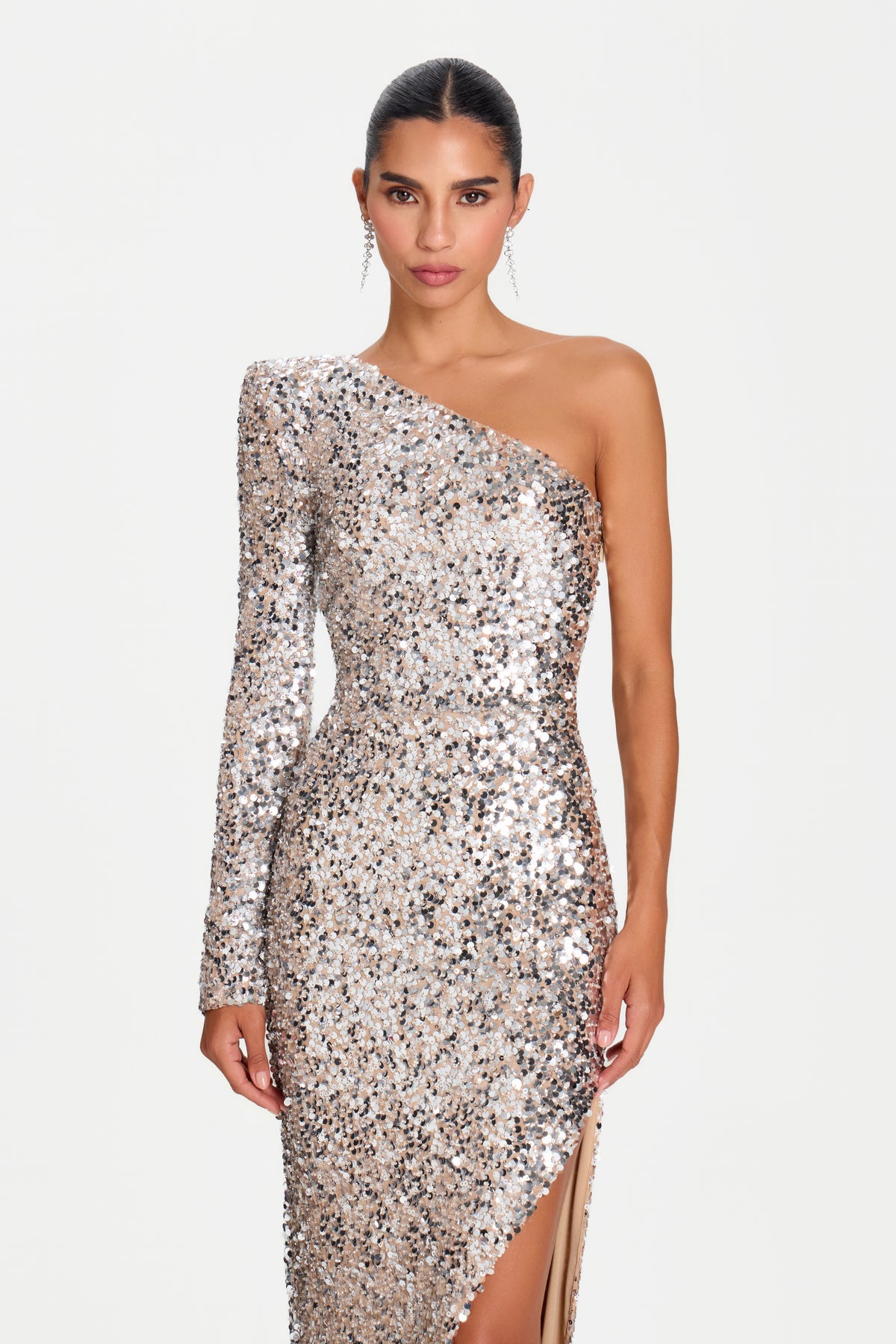 Claudia Silver Dress