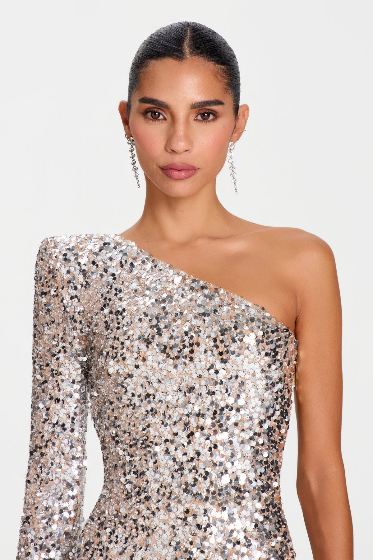 Claudia Silver Dress