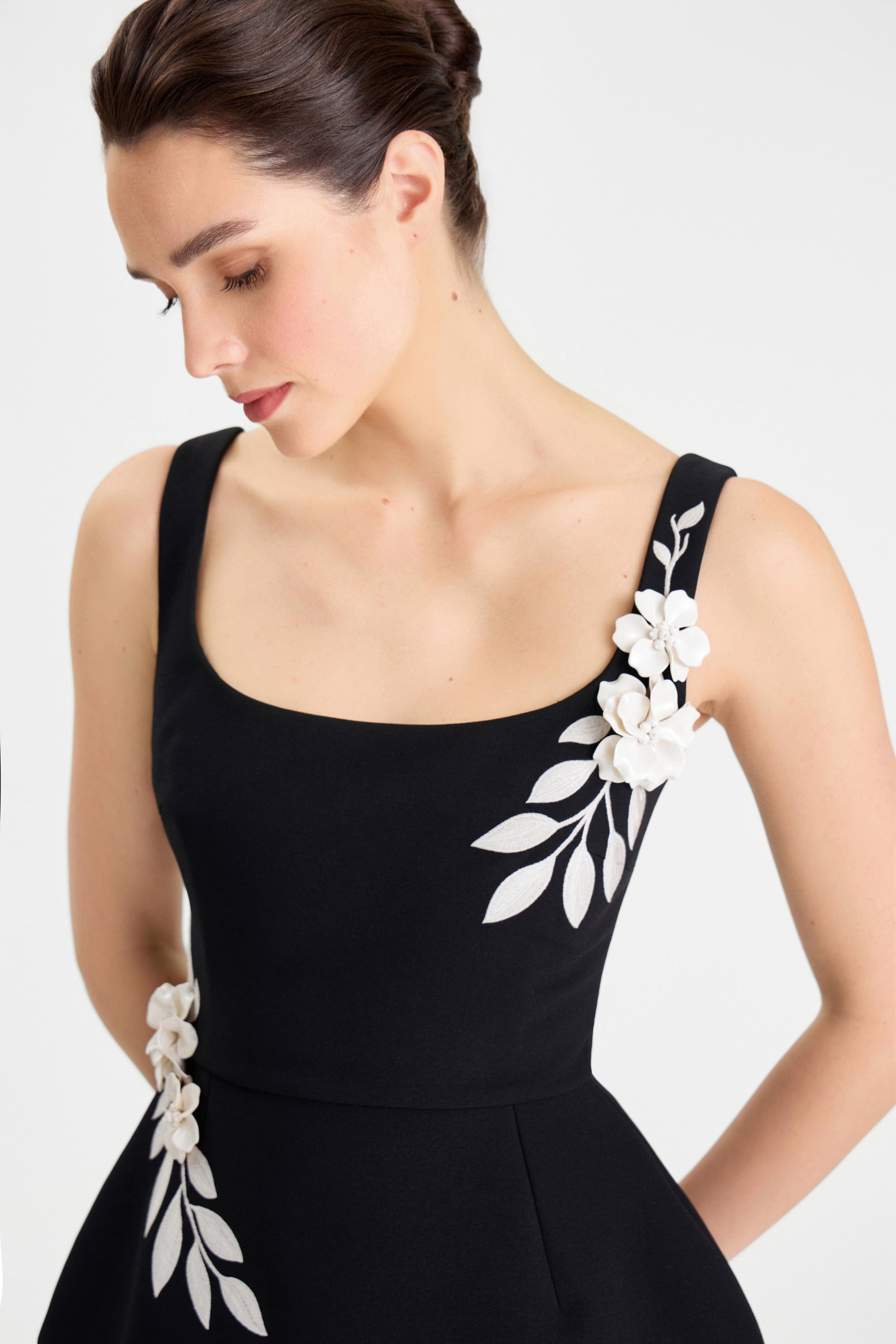 Nadine Merabi Lana Monochrome Dress 2