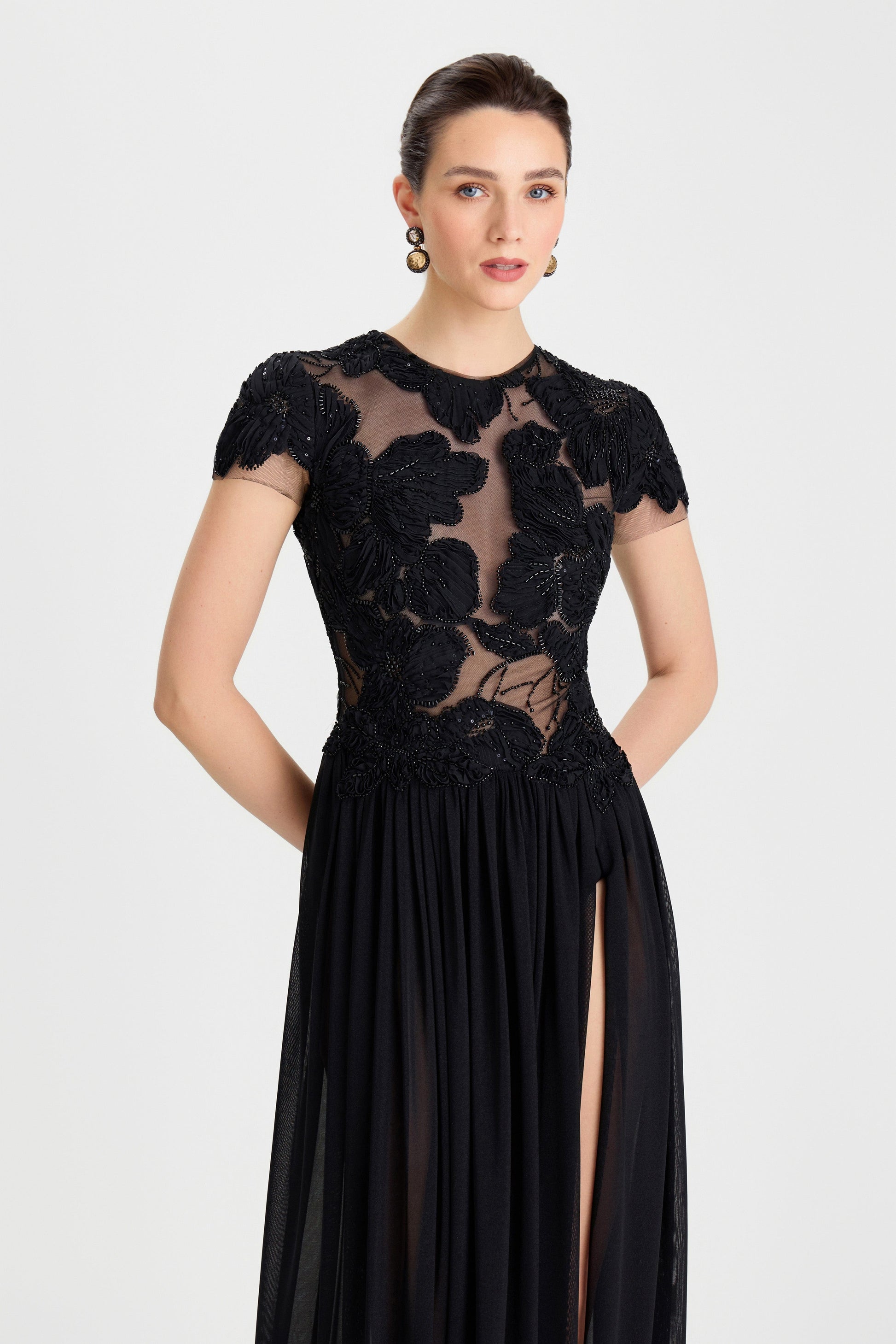 Nadine Merabi Sloane Black Dress 8 Nadine Merabi Sloane Black Dress 8