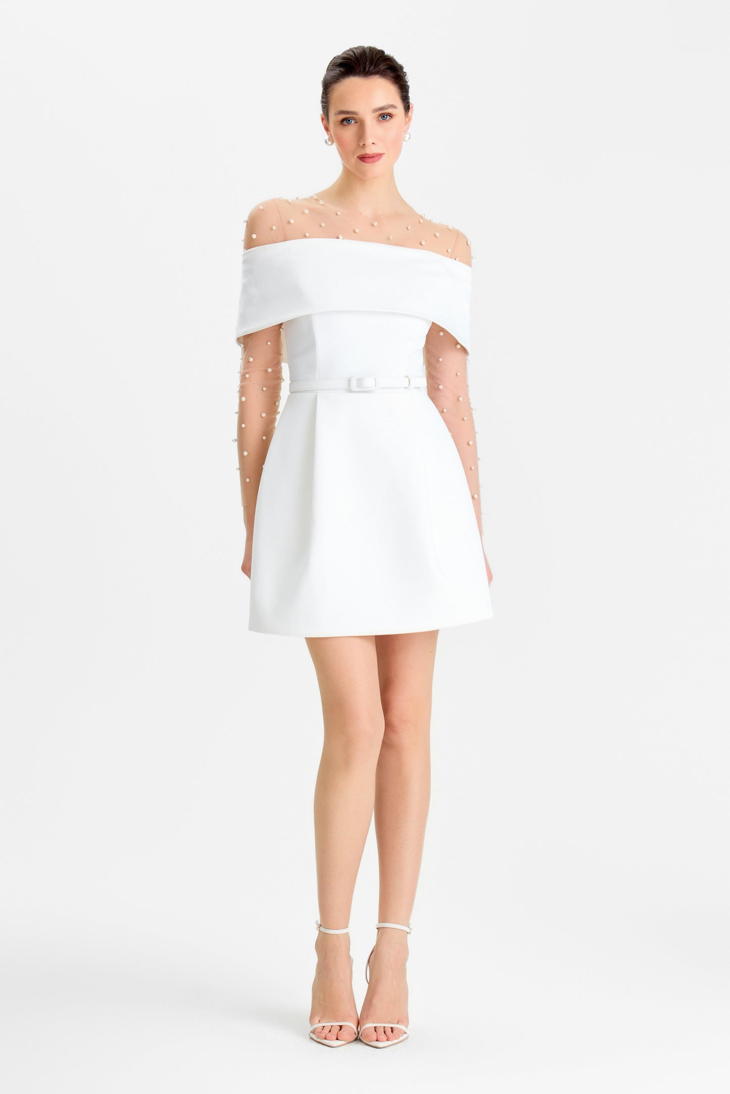 Nadine Merabi Harper White Dress 6 Nadine Merabi Harper White Dress 6