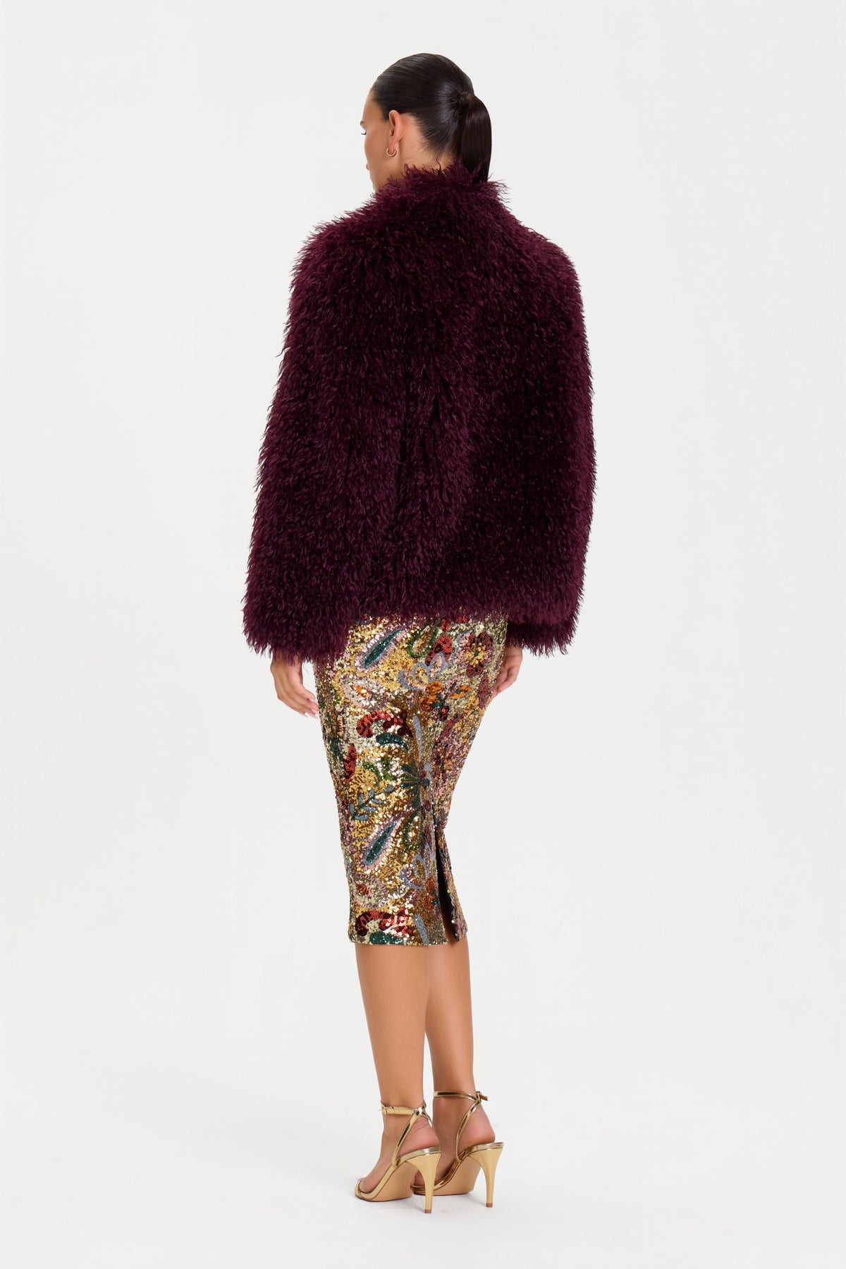 Kara Burgundy Jacket