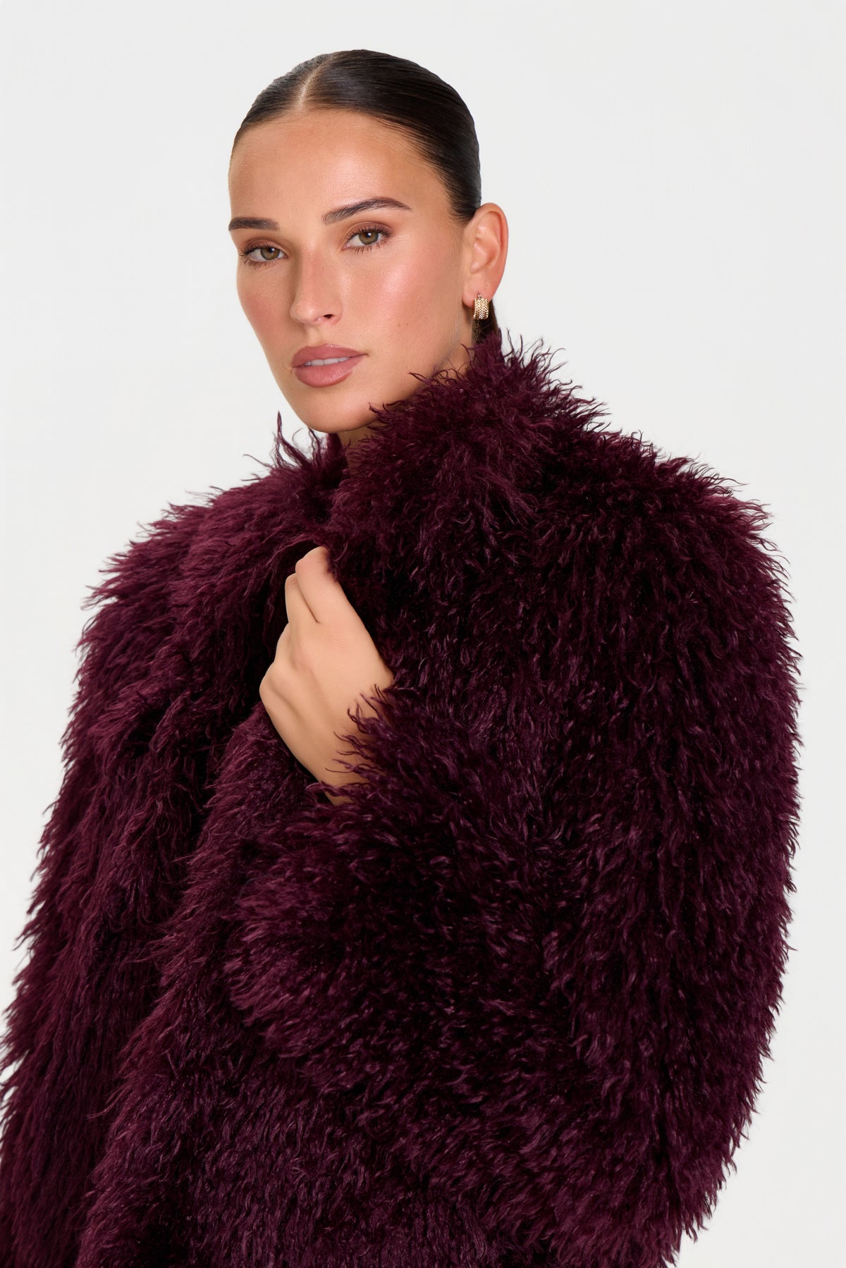 Kara Burgundy Jacket