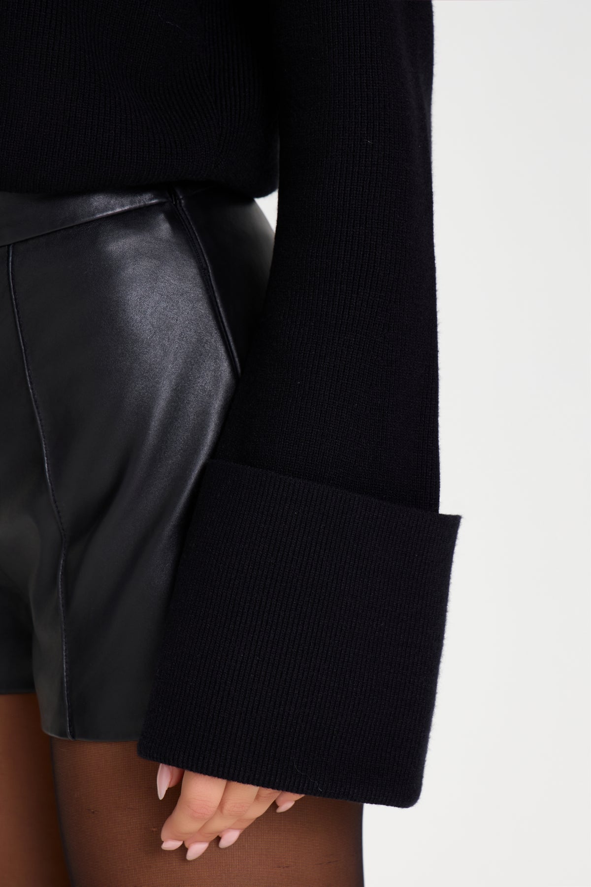 Amber Black Knit Bodysuit