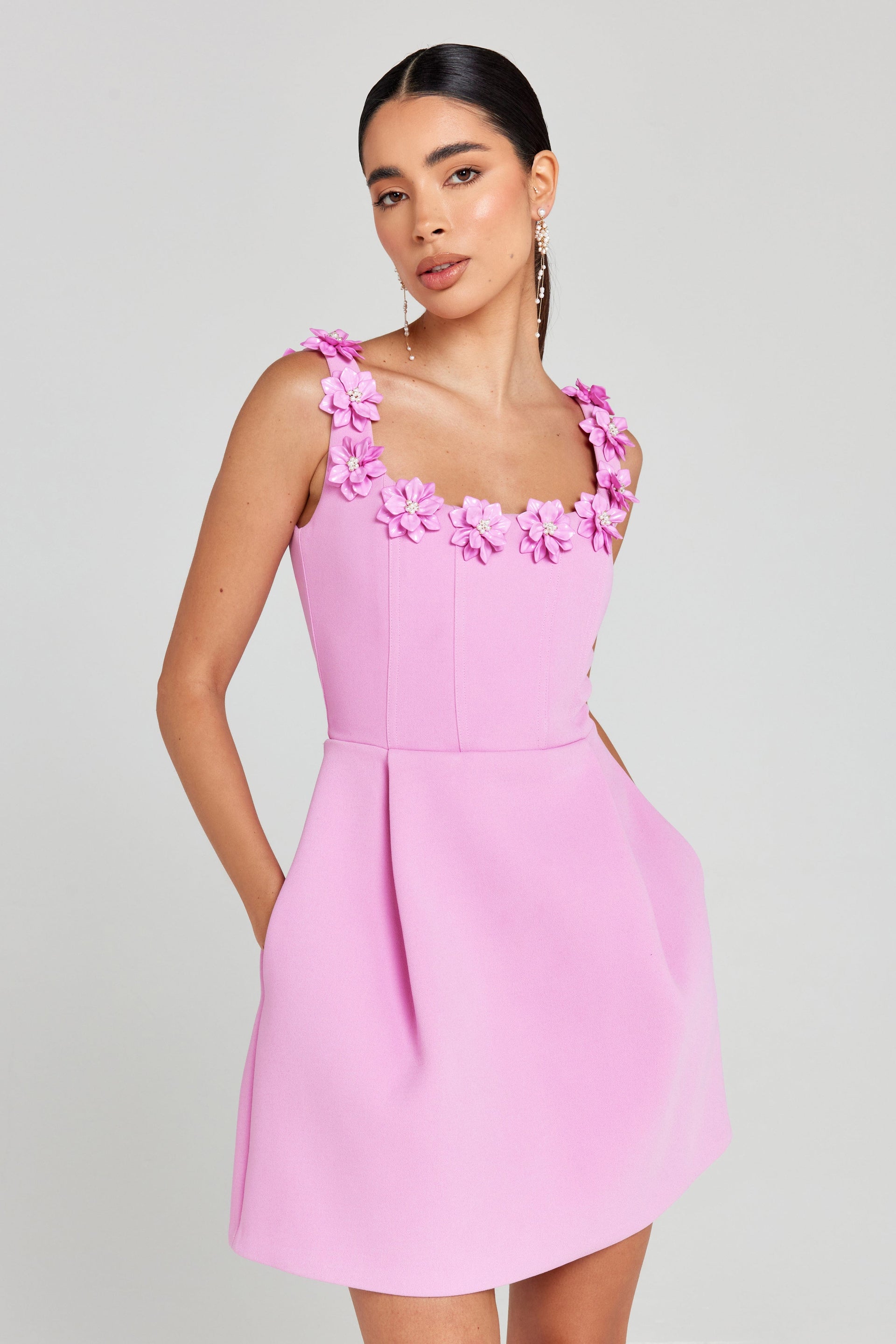 Nadine Merabi Cindy Pink Dress 2 Nadine Merabi Cindy Pink Dress 2