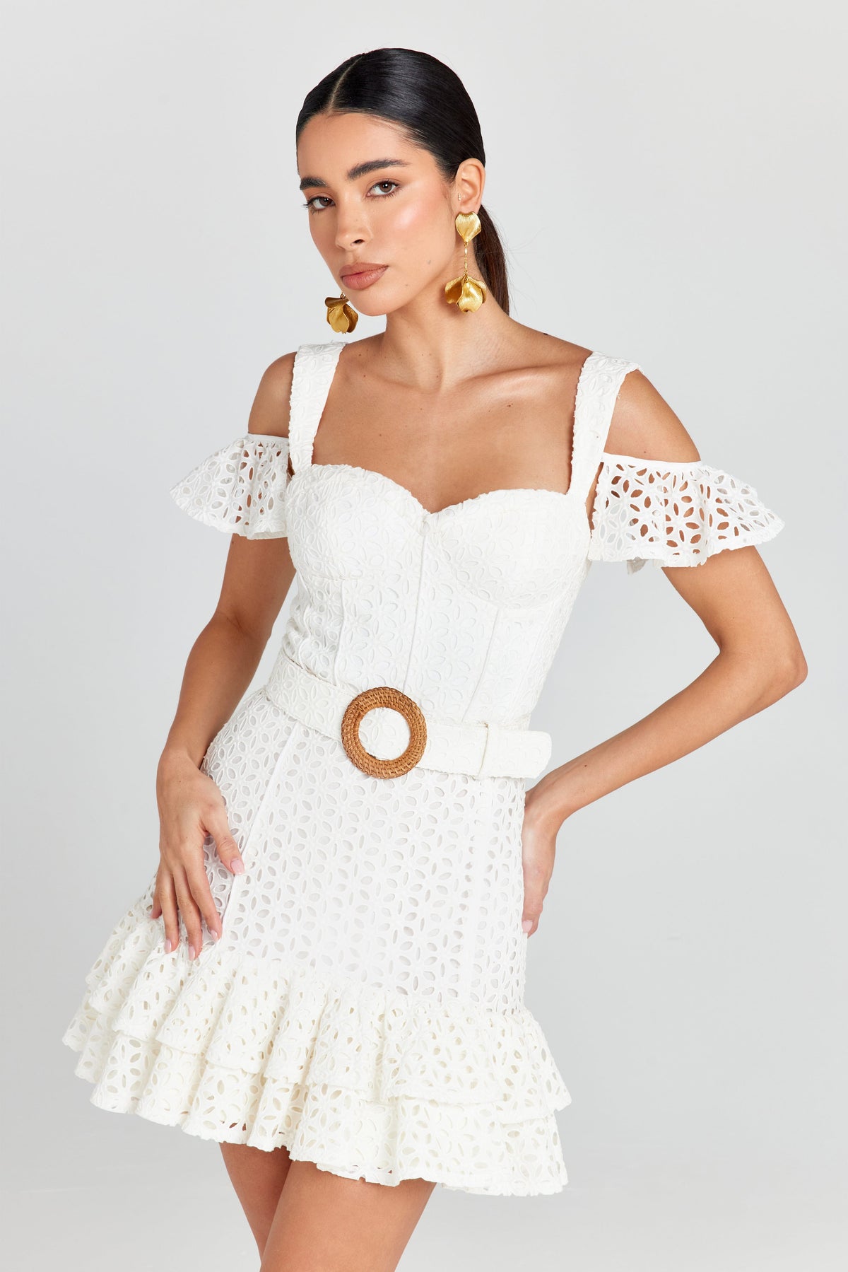 NADINE MERABI Dresses Annie White Dress