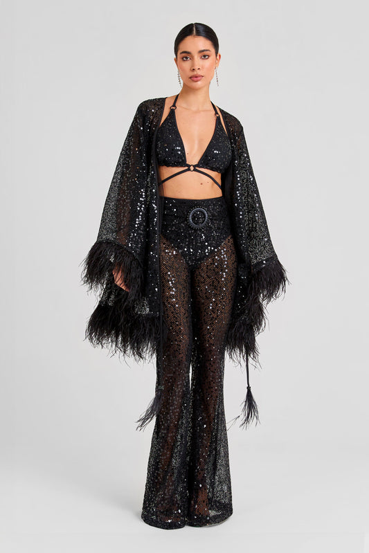 Amber Black Kaftan