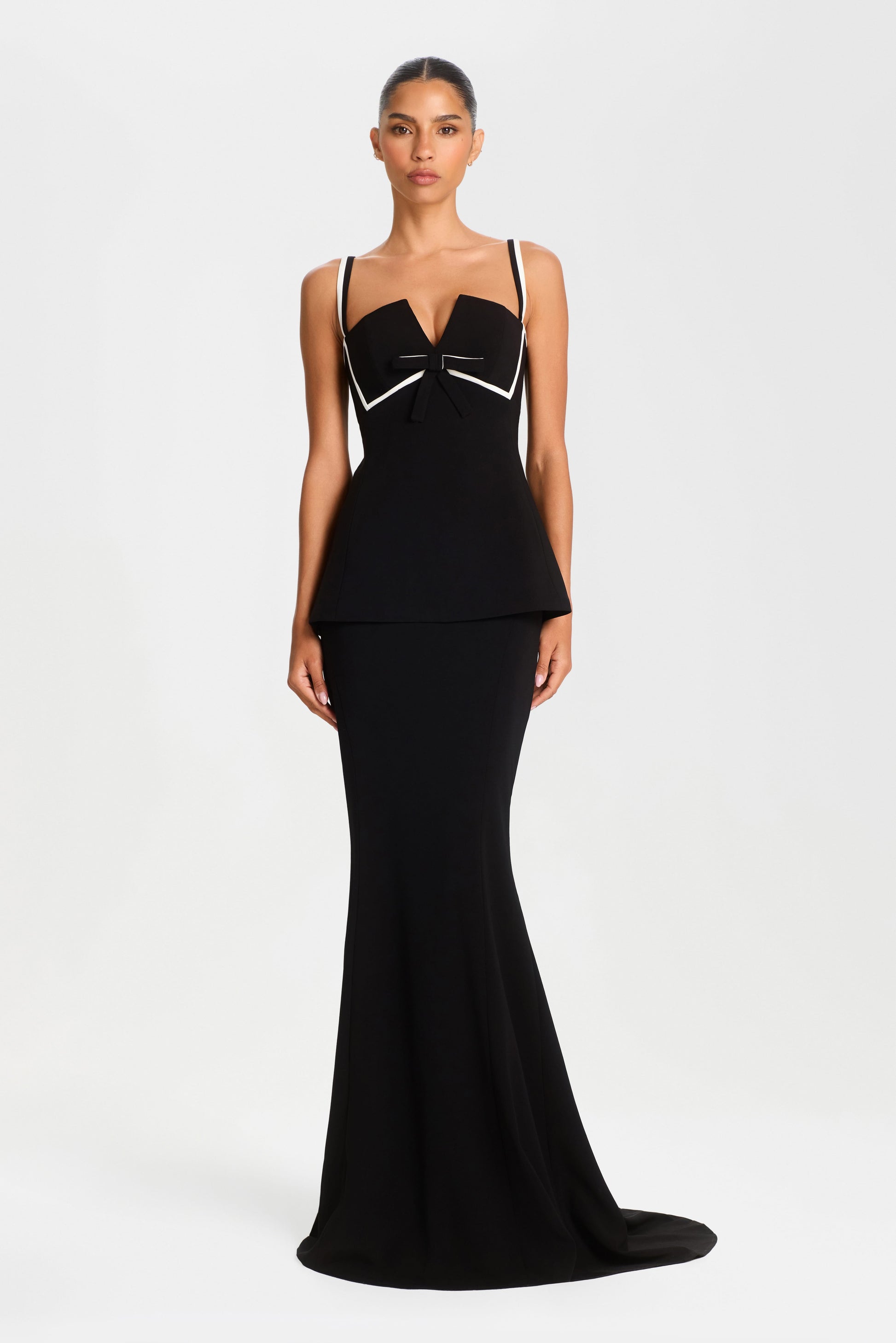 Carolina Black Maxi Skirt | NADINE MERABI